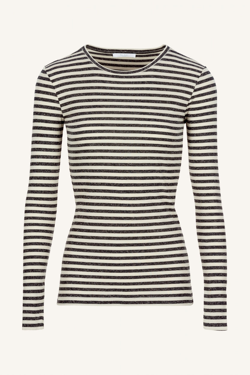 basic-ls-stripe-top-chalk-all-time classic-aansluitende fit-ronde halslijn-by-bar-extra