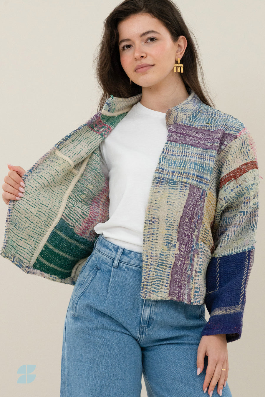 blossom-antic-jacket-patna-i-1-elk item is uniek-must-have essential-draagbaar aan beide zijden-by-bar-aanvullende-foto