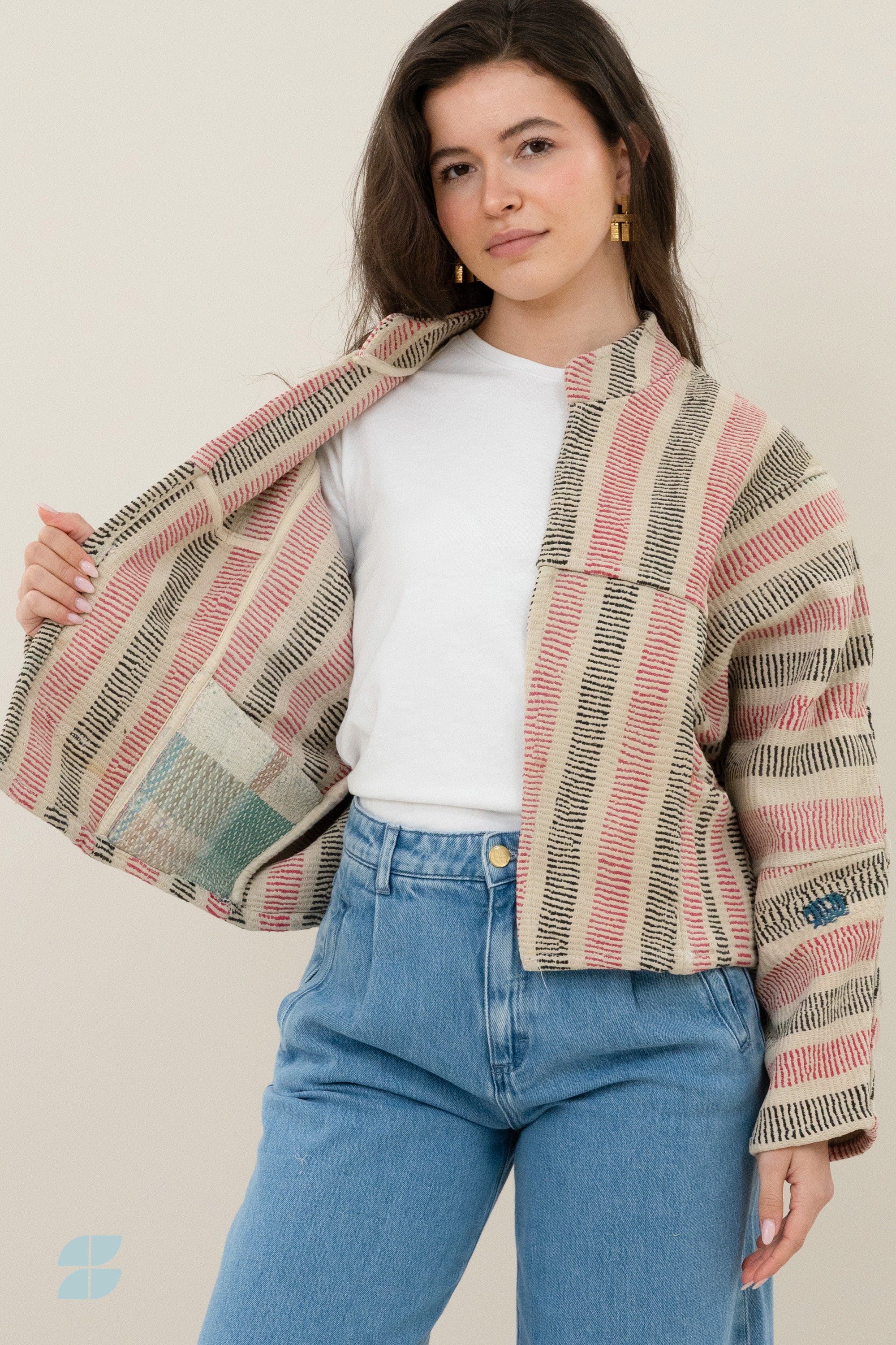 blossom-antic-jacket-patna-j-1-elk item is uniek-must-have essential-draagbaar aan beide zijden-by-bar-vooraanzicht