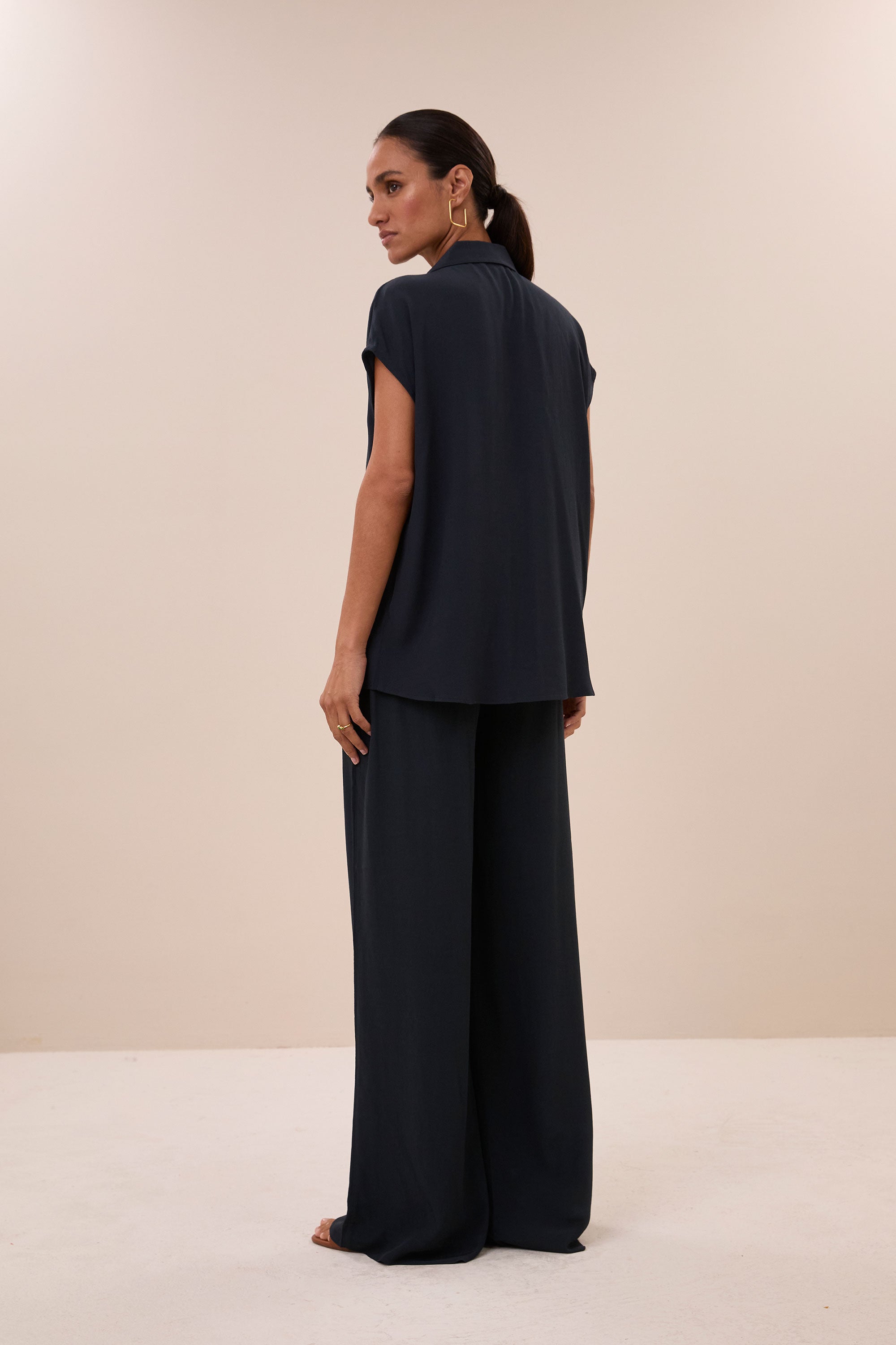 kiek viscose top | graphite