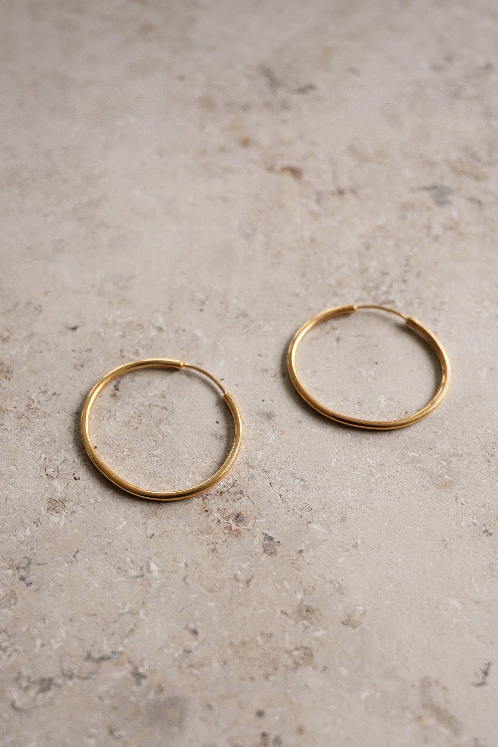 pd-round-earring-m-gold-22-karaats gouden plating-gold plated-casual fit-by-bar-aanvullende-foto