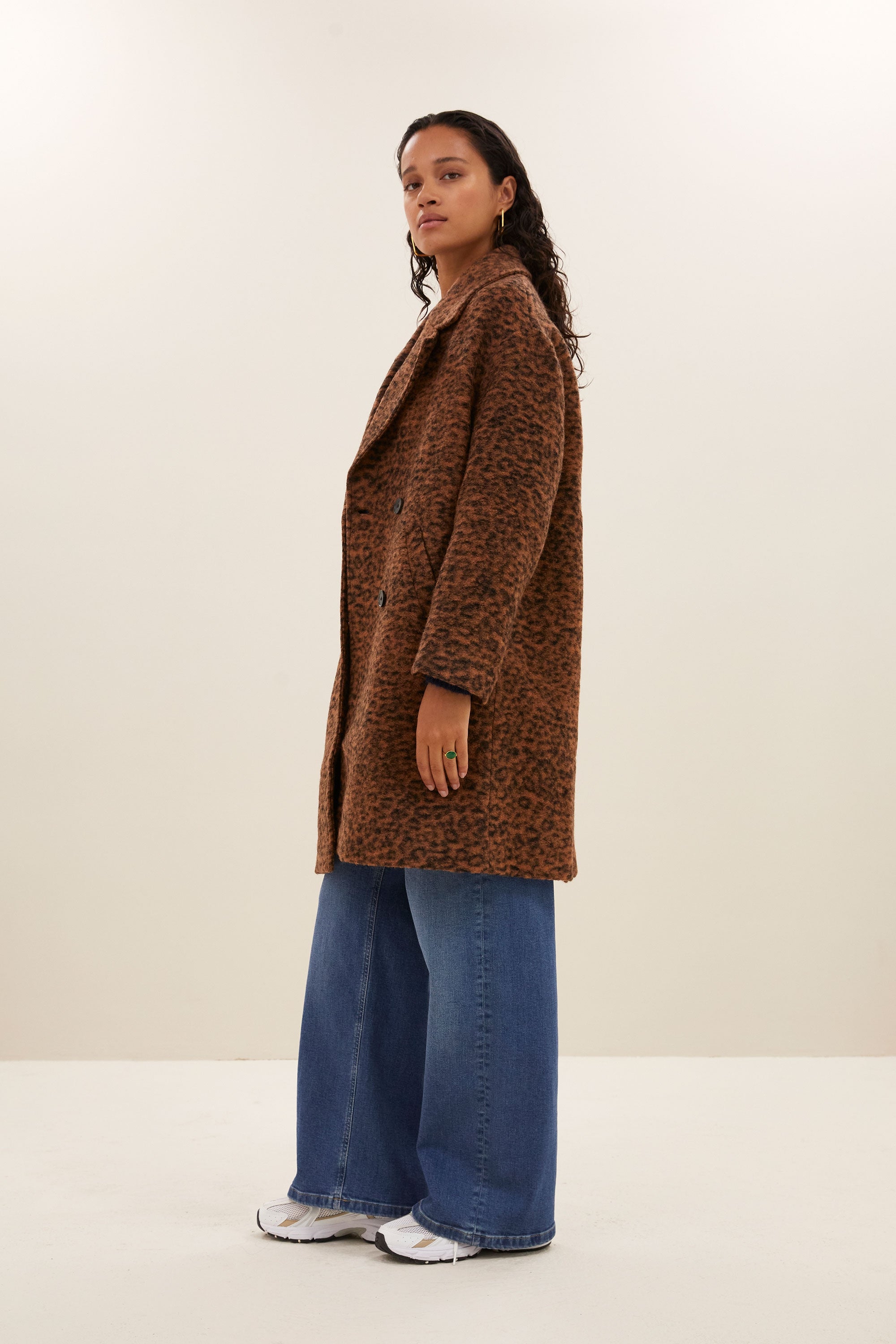 dore leo coat | leopard
