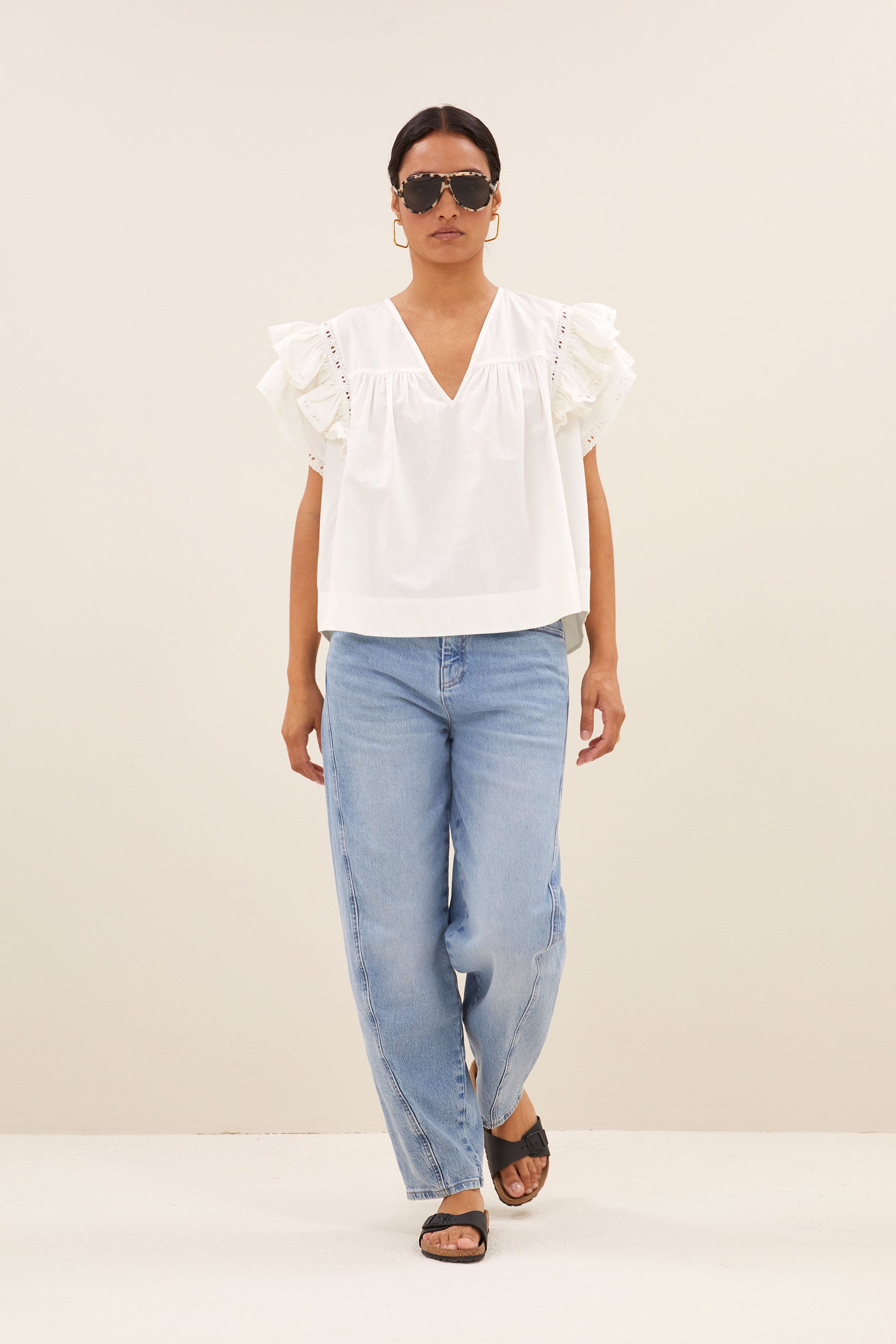 river poplin blouse off white extra image