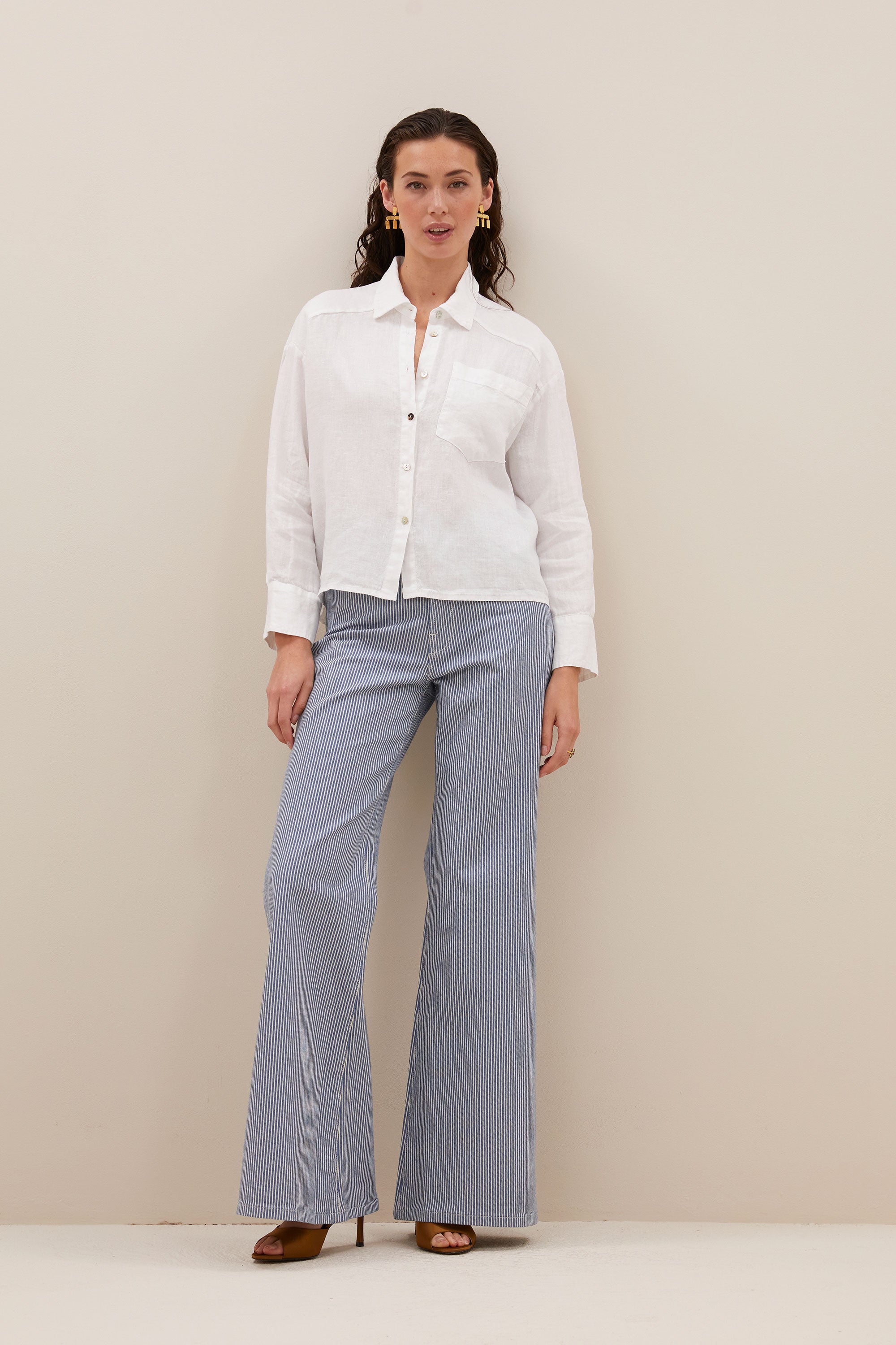 nima linen blouse bright white extra image