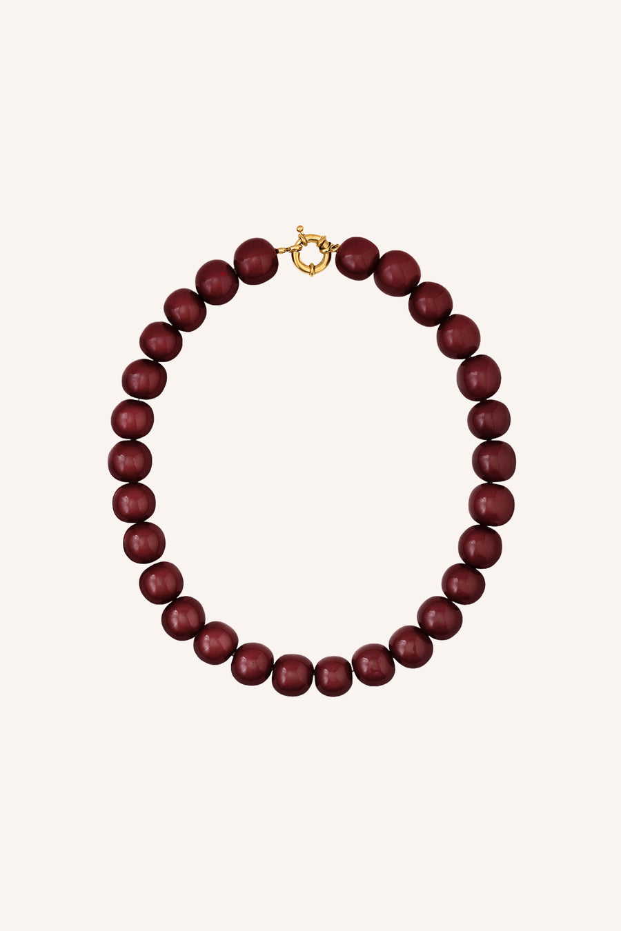 micky necklace | burgundy crush