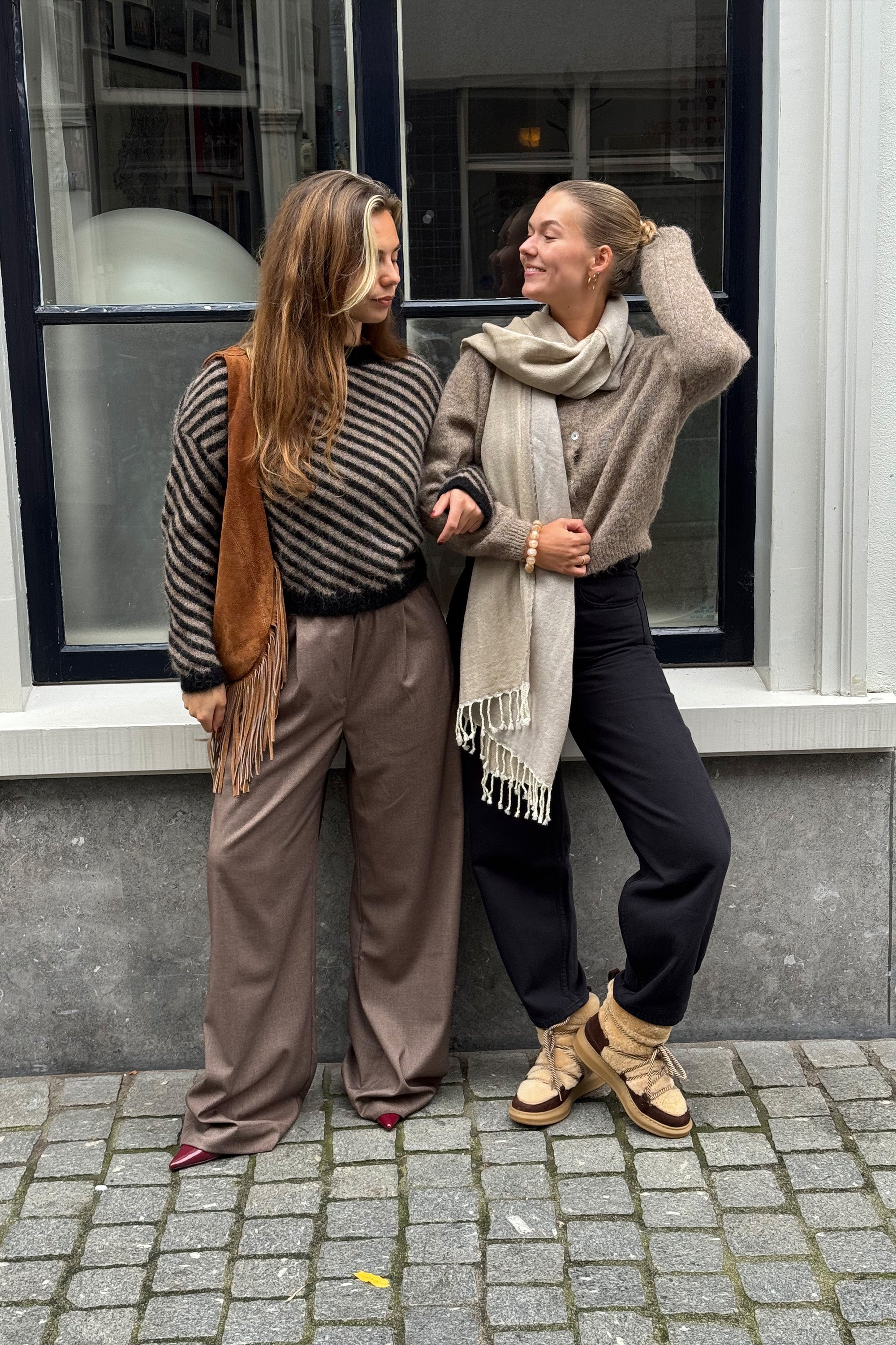 woolen natural scarf | beige