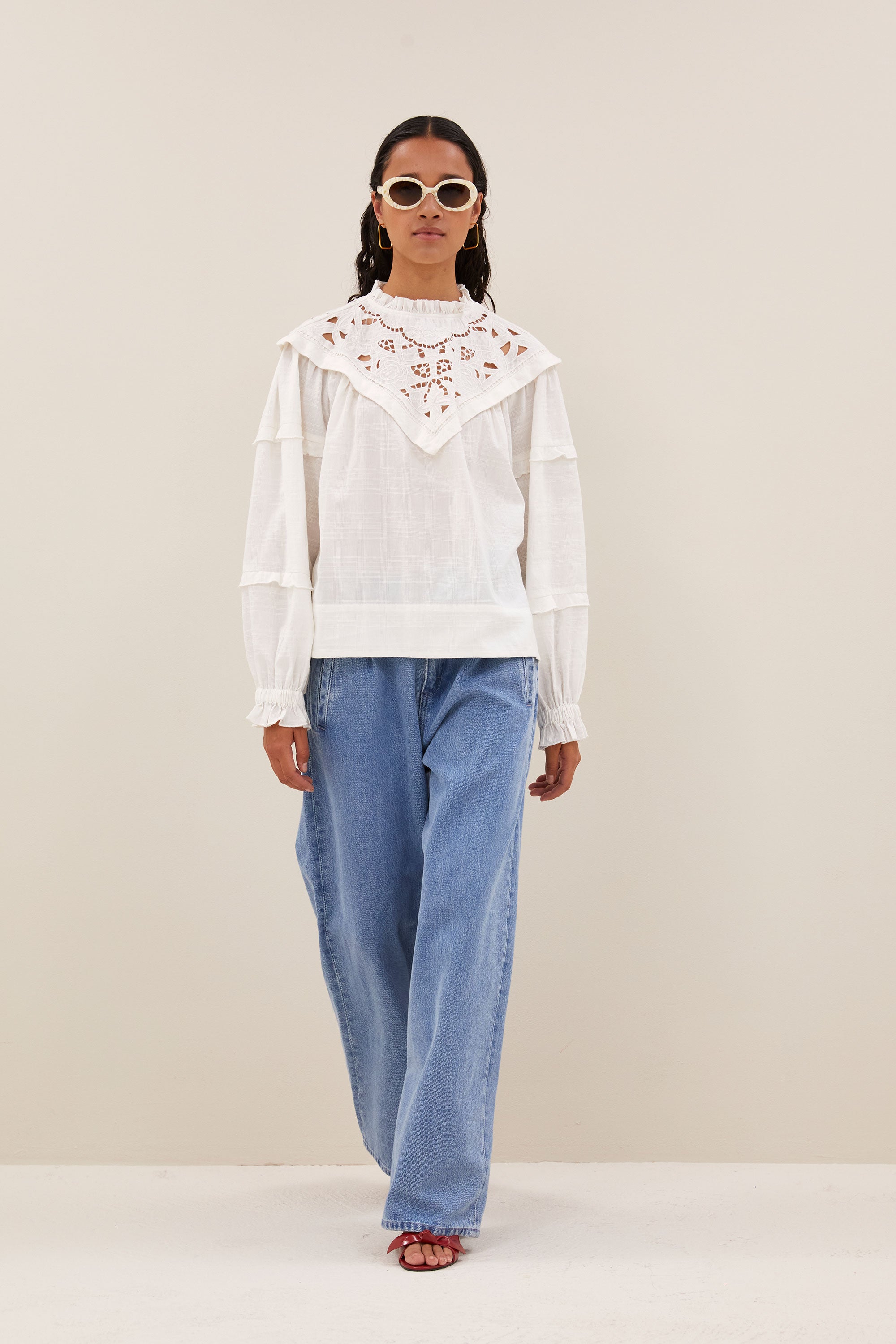 bowie blouse | off white