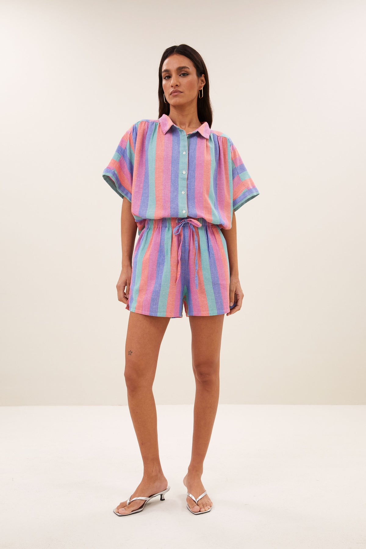 isa rainbow shorts | rainbow stripe