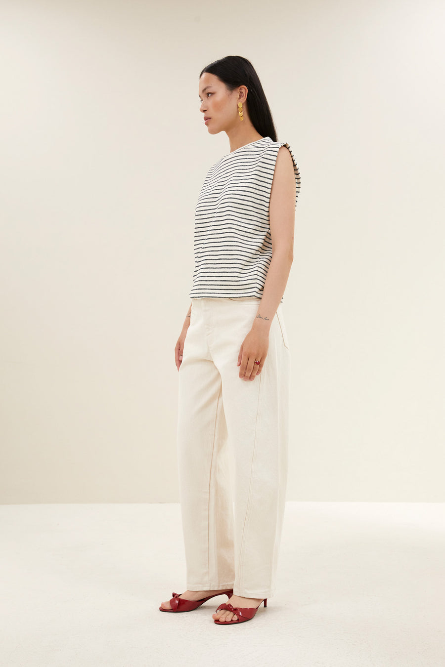 begum raw jeans | raw white