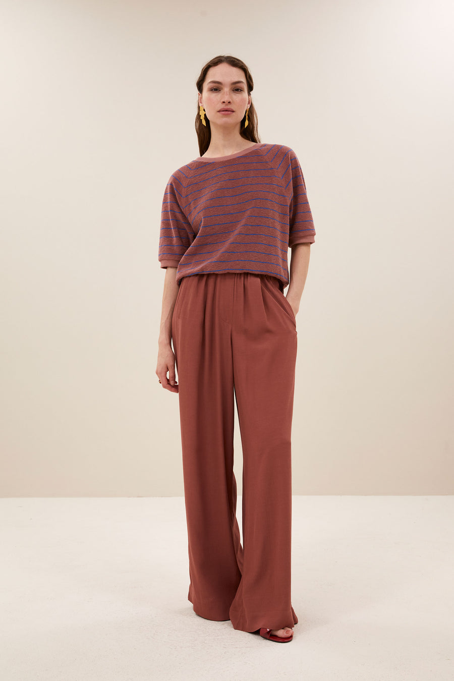 top-neva-slub-stripe-top-withered-rose-stripe-by-bar-vooraanzicht