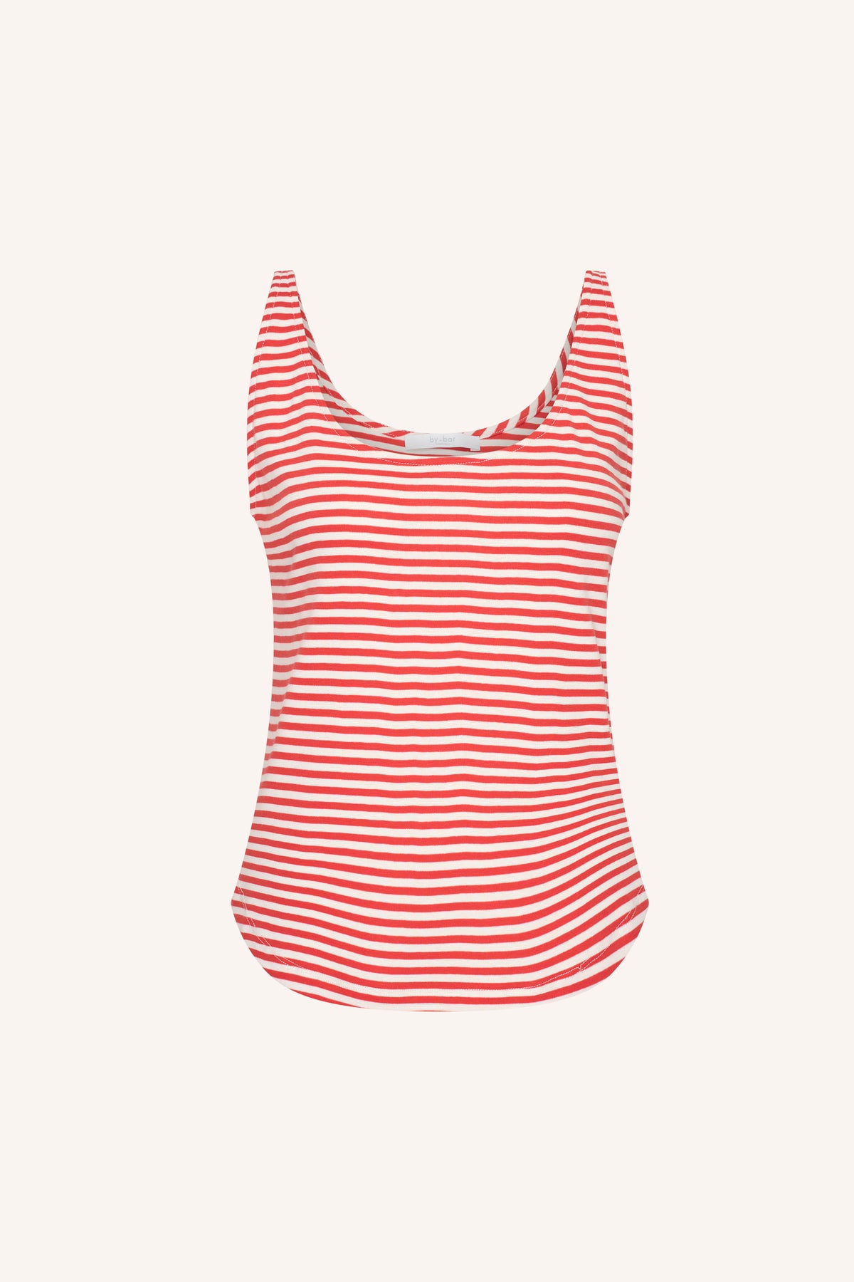 kid-stripe-singlet-lollipop-stripe-casual fit-losvallende pasvorm-ronde halslijn-by-bar-productfoto