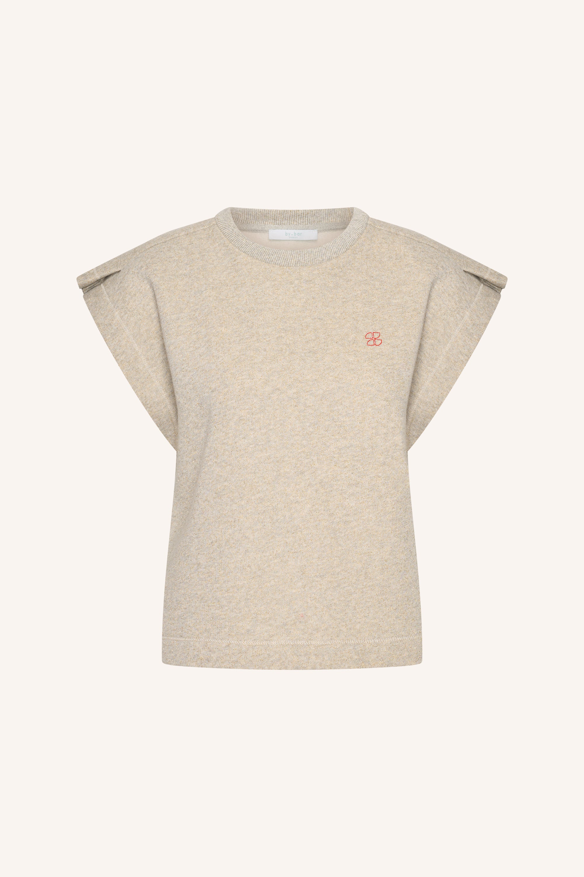 mason-sparkle-pleats-top-gold-must-have essential-kleine kapmouw-tijdloze pasvorm-by-bar-productfoto