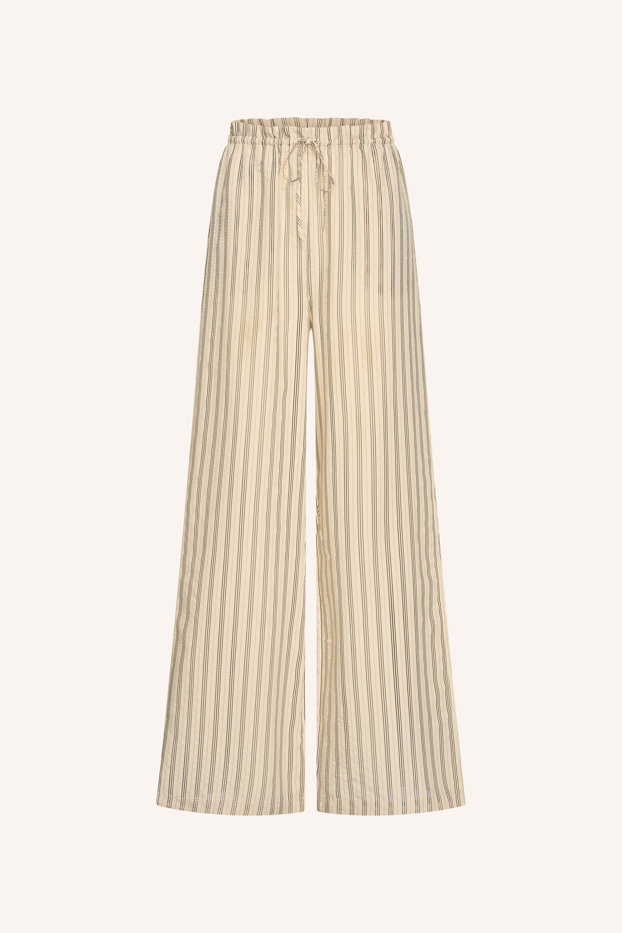 joan-seer-stripe-pants-jet-black-stripe-casual fit-hoge taille-losvallende pasvorm-by-bar-productfoto