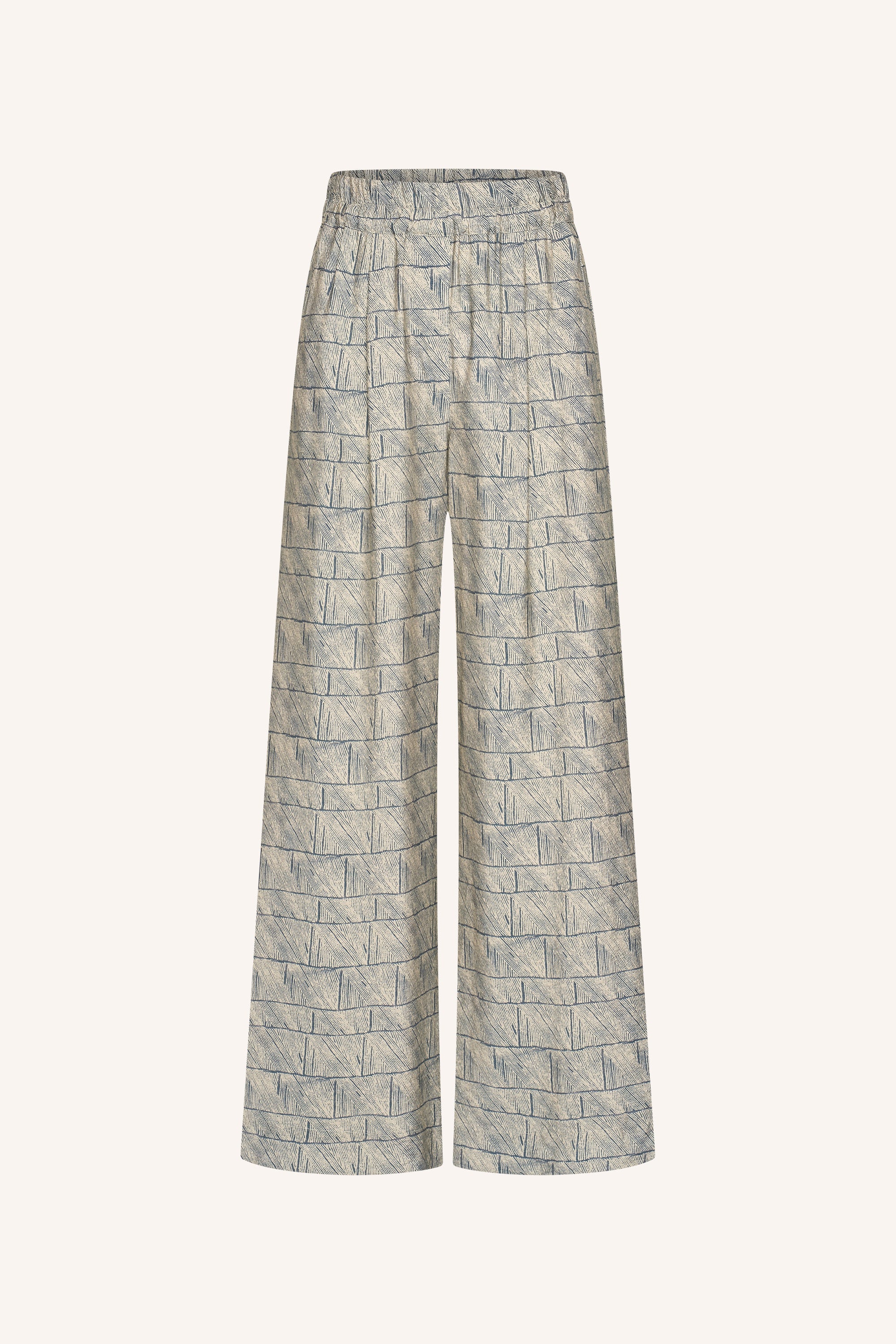 benji-vay-pants-vay-print-casual fit-hoge taille-losvallende pasvorm-by-bar-productfoto