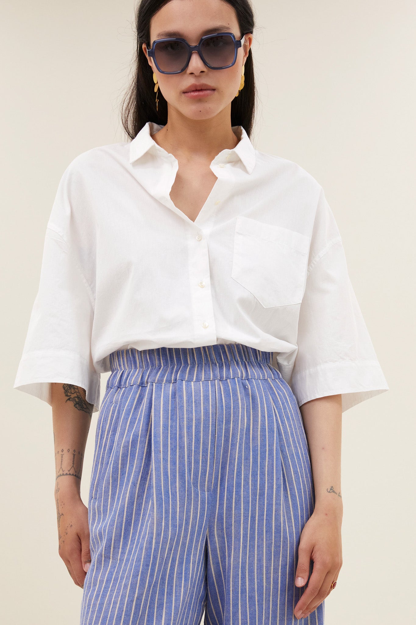 pants-benji-melange-stripe-pants-sapphire-blue-stripe-by-bar-Achteraanzicht