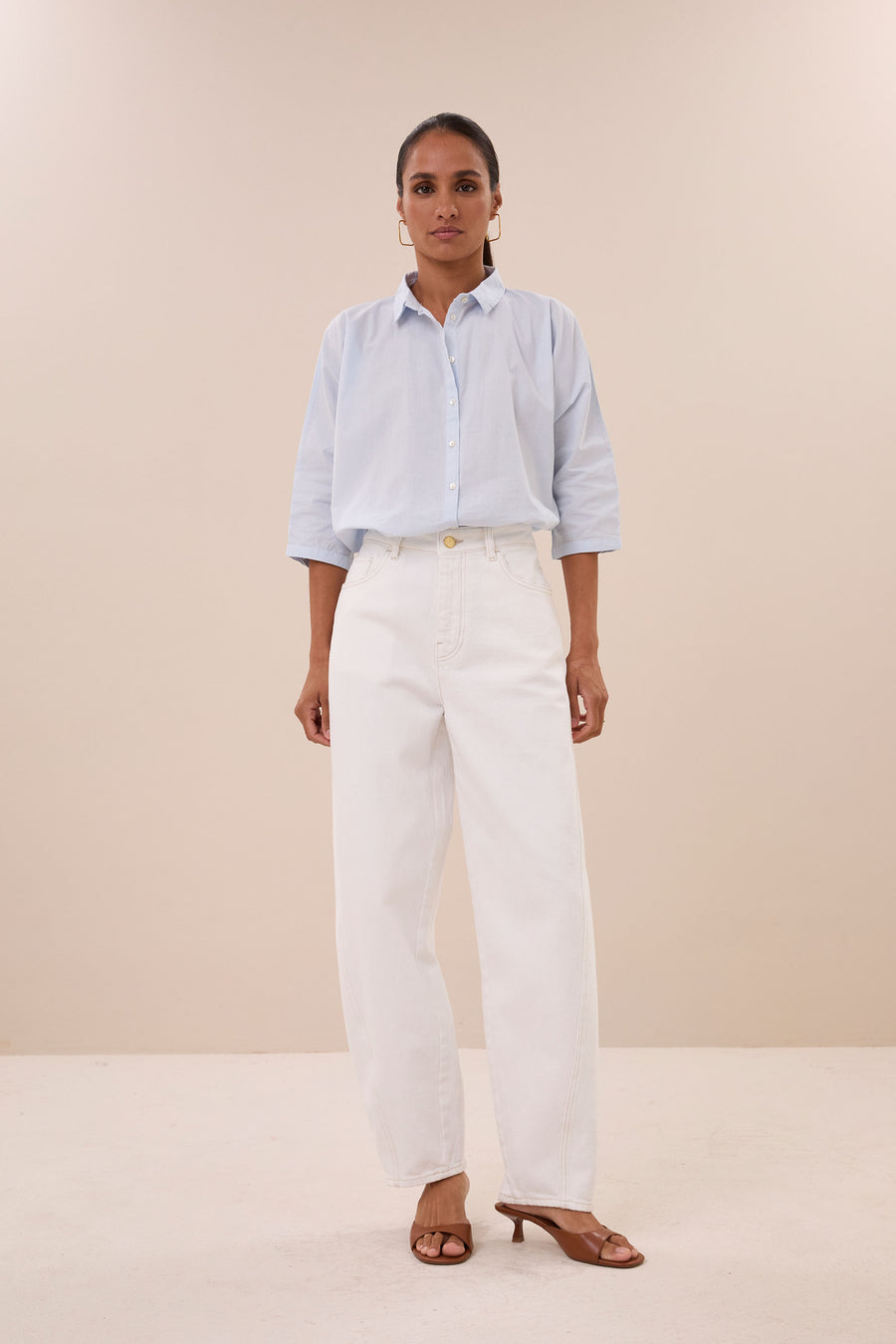 begum white jeans | white