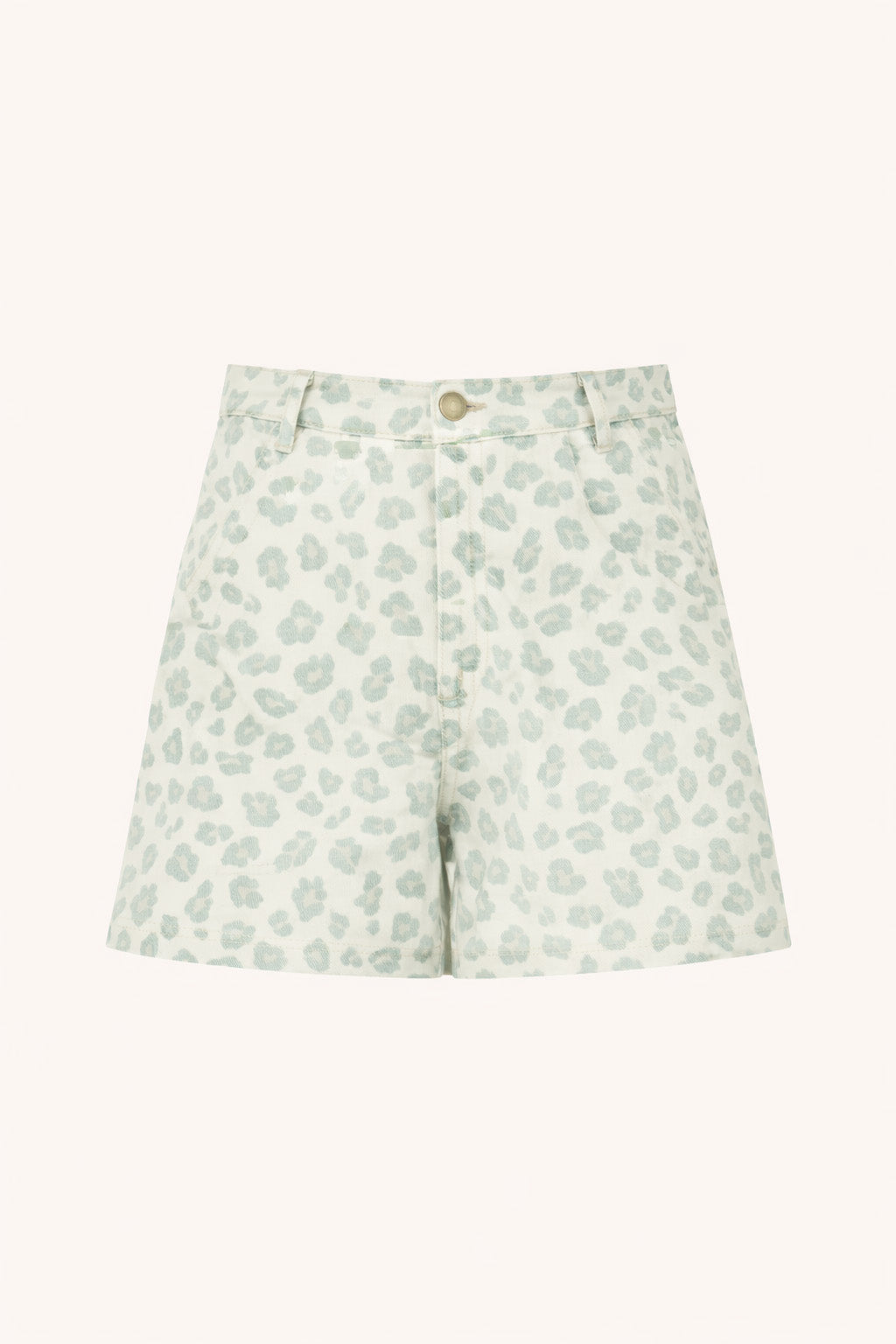 june-green-cheetah-shorts-green-cheetah-normale taille-normale pasvorm-rits- en knoopsluiting-by-bar-productfoto