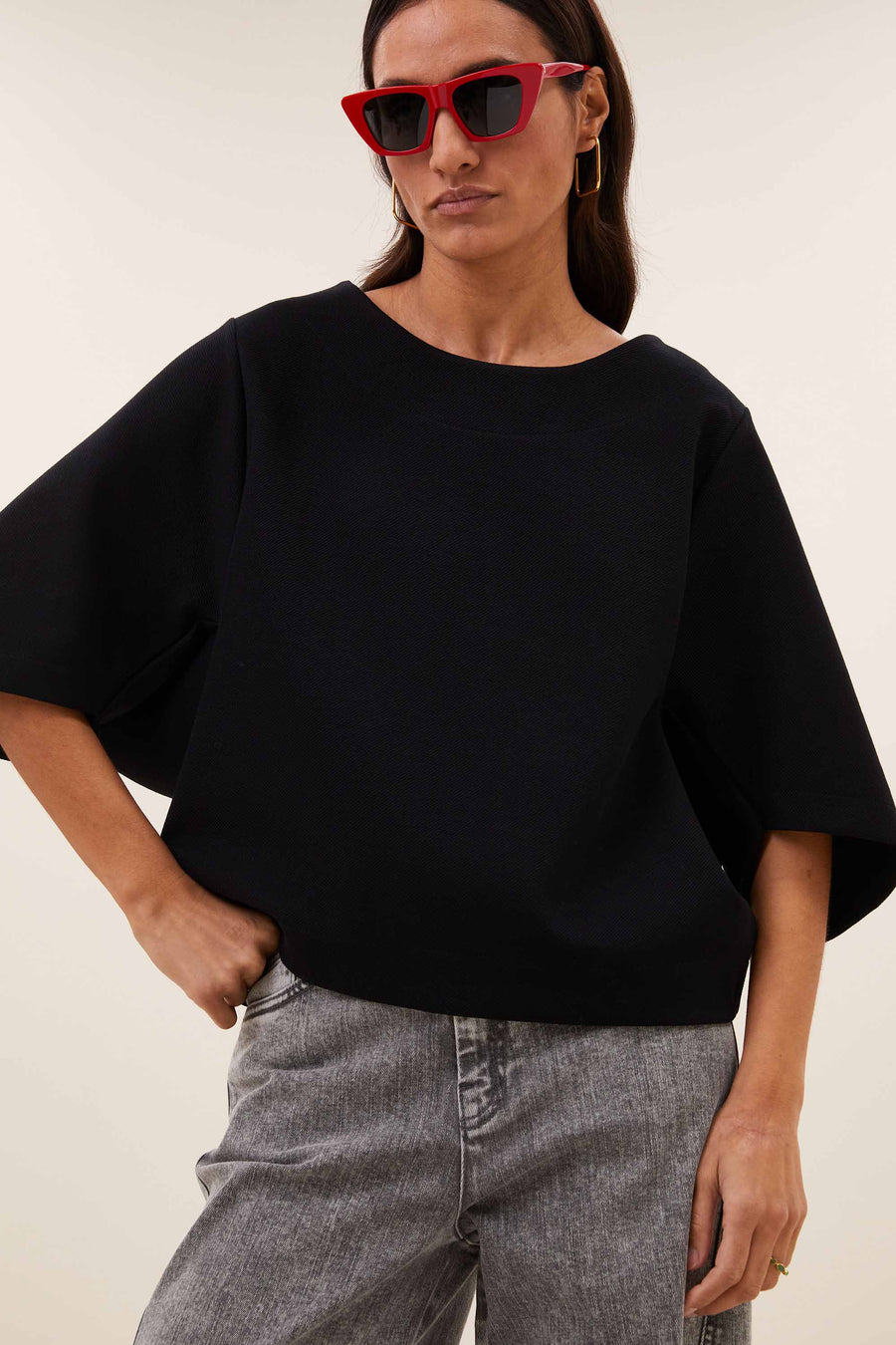 tess top | black