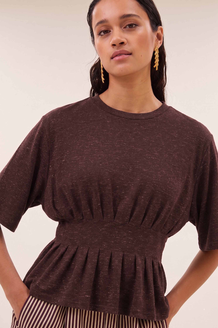 diva sparkle top | burgundy crush
