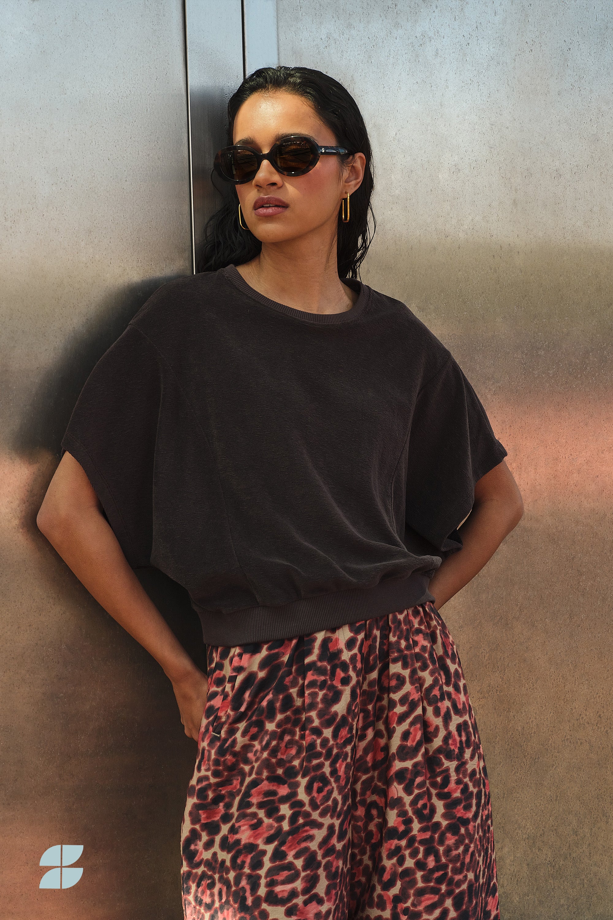nuki slub top | coffee bean