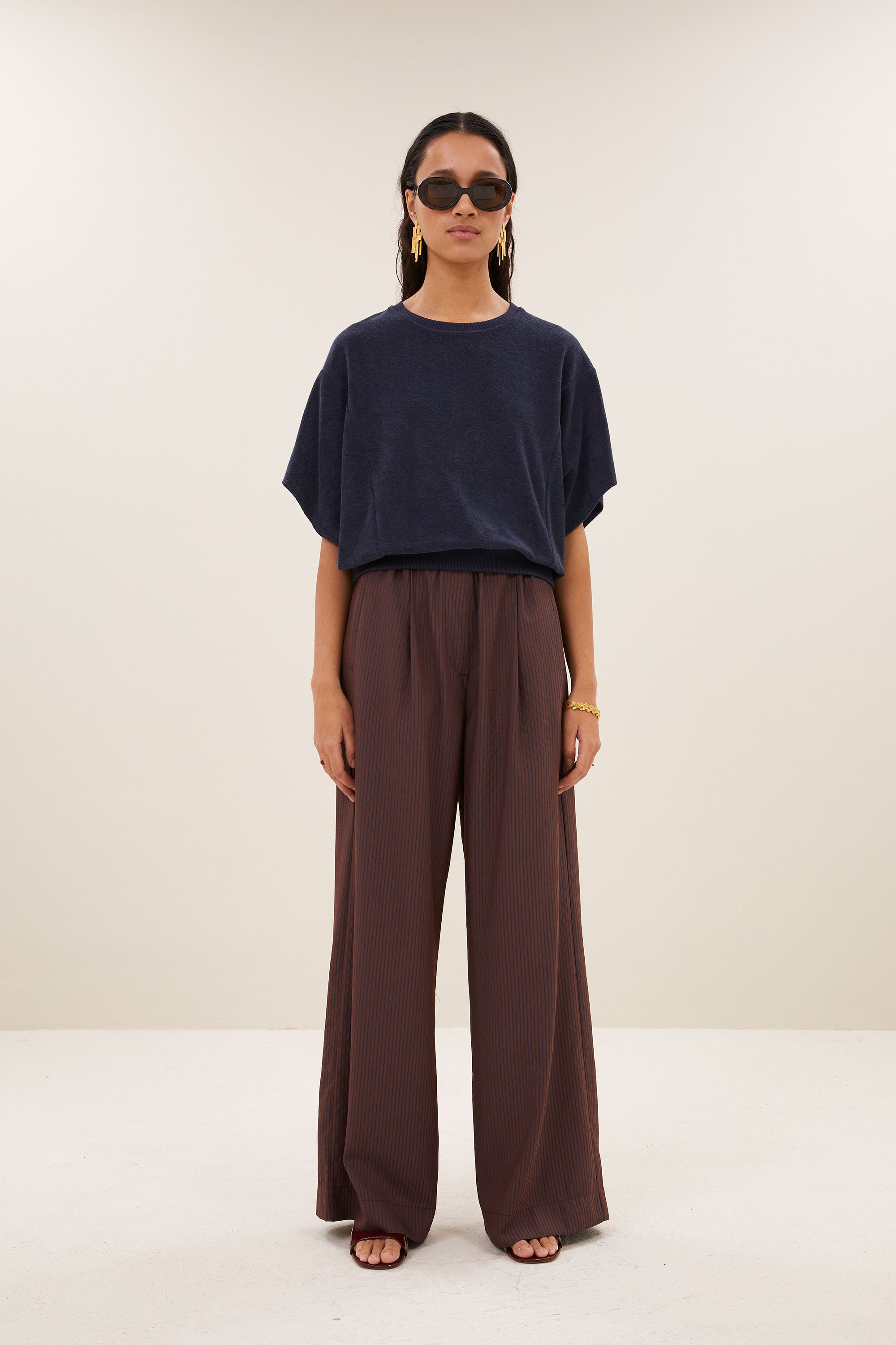 nuki slub top | midnight
