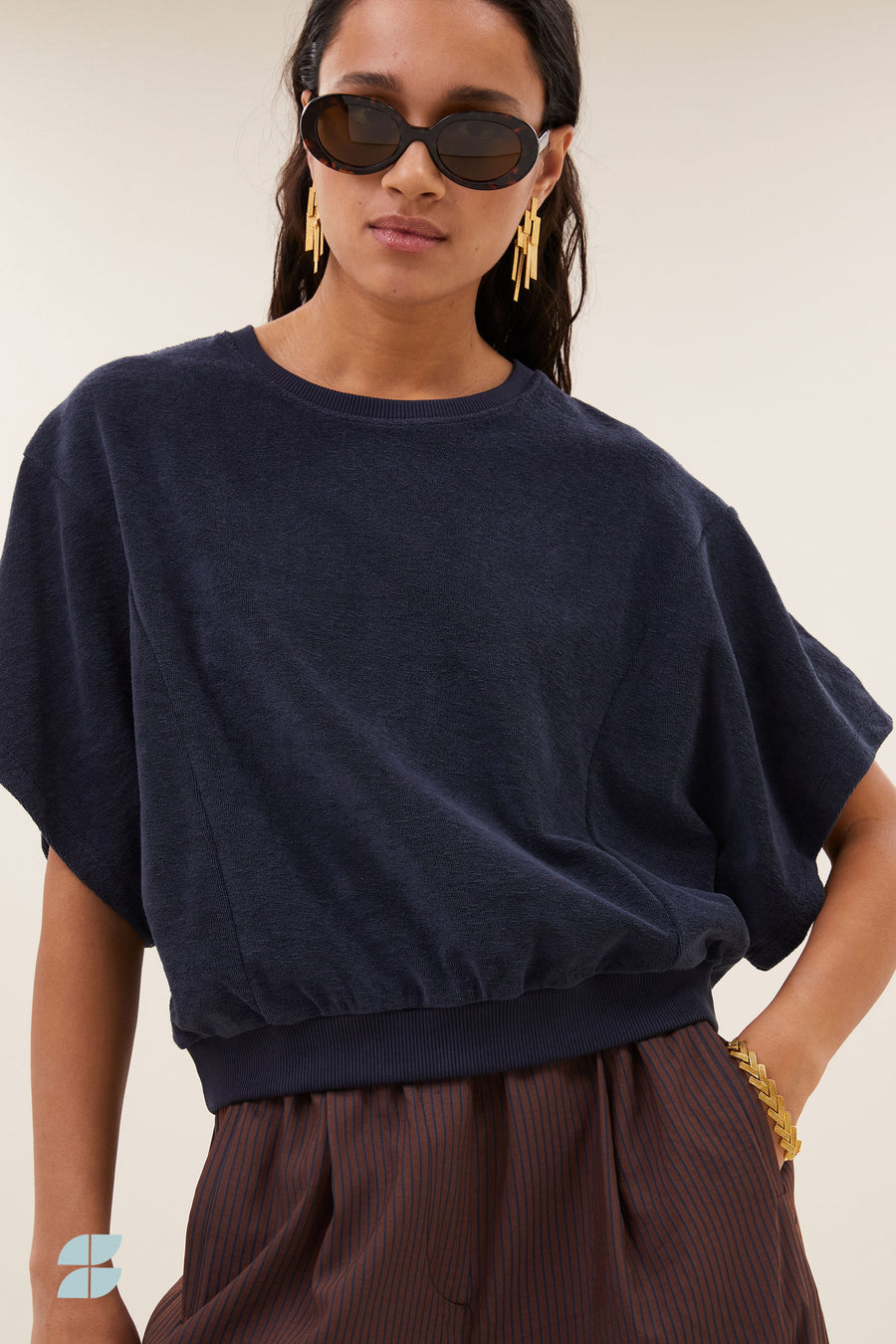 nuki slub top | midnight
