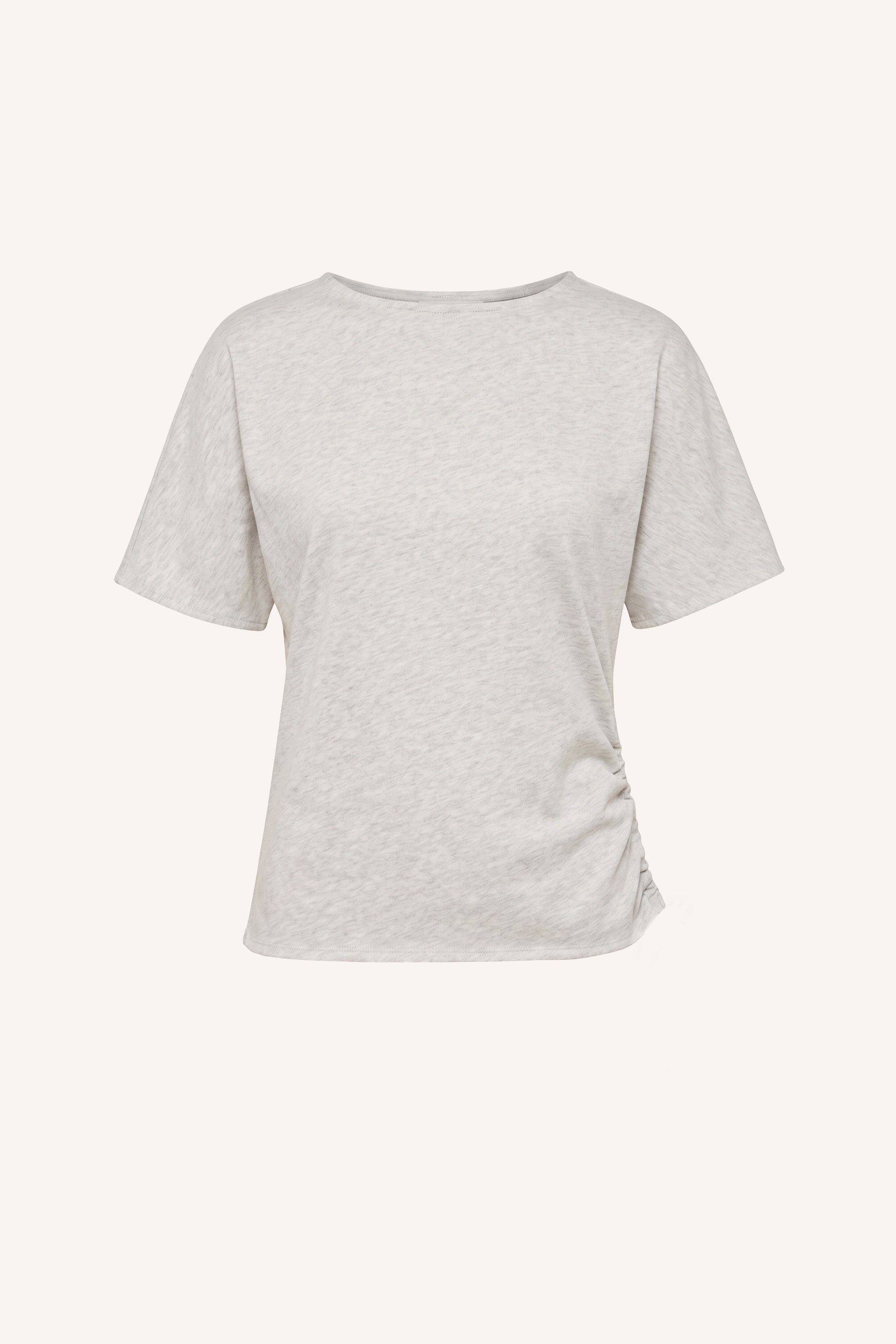 lola-heavy-flame-top-light-grey-melee-all-time classic-aansluitende fit-raglan mouw-by-bar-productfoto