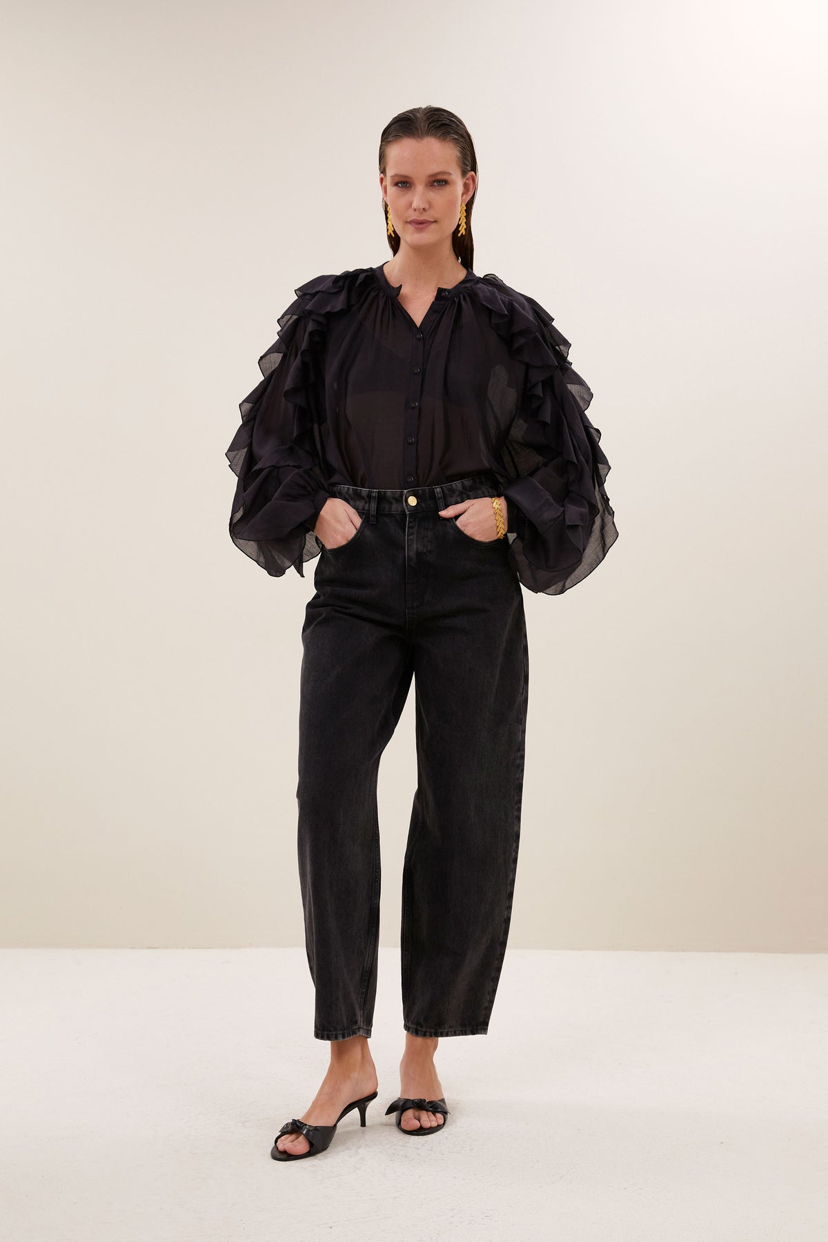 miyu blouse | black