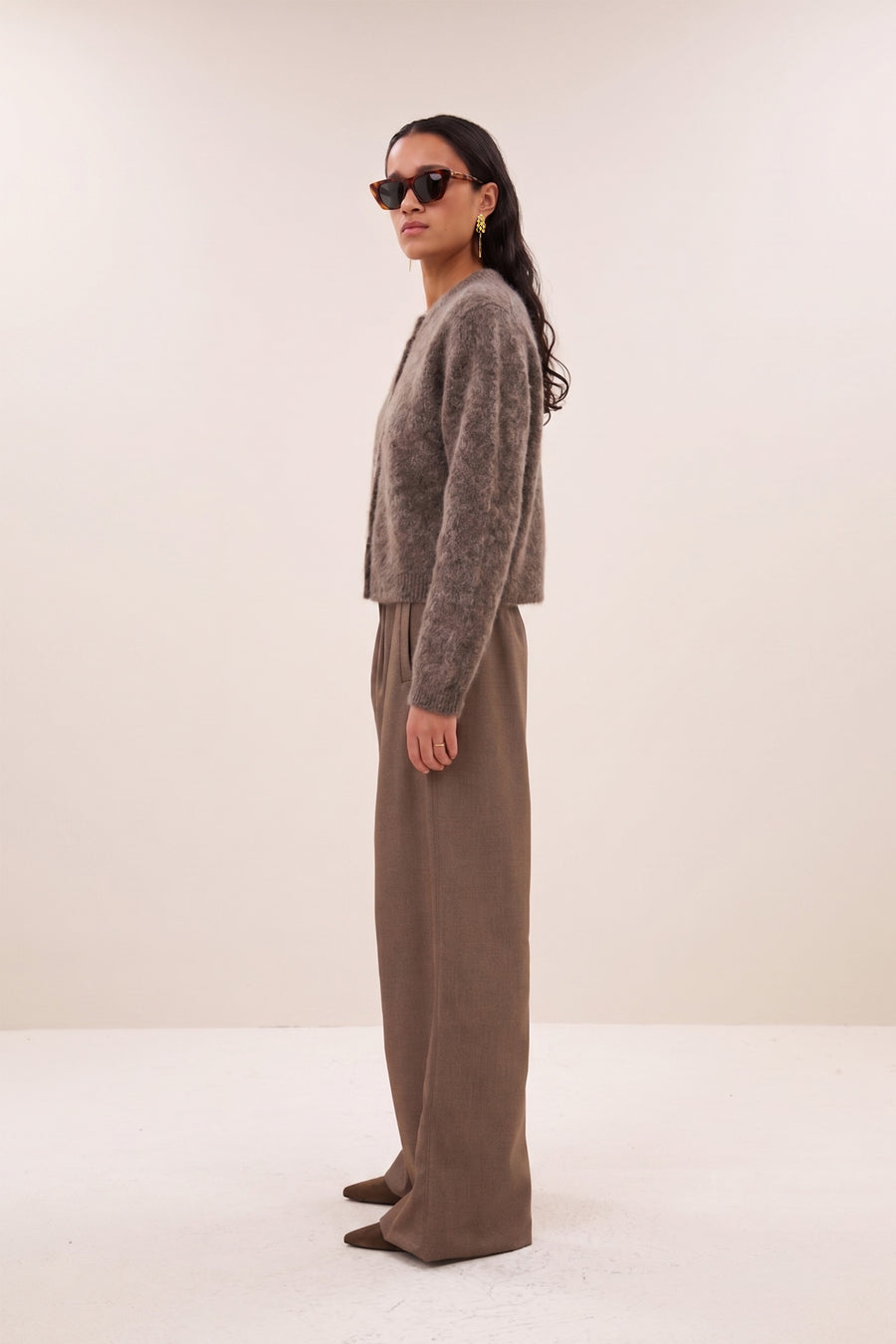 vasile cardigan | dark biscuit