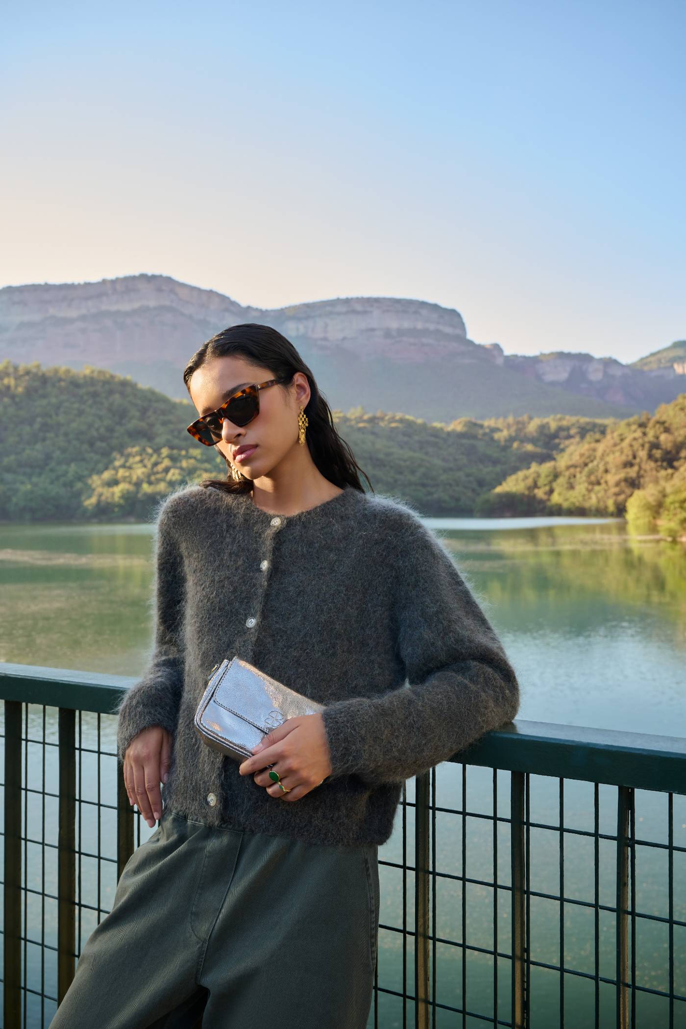 vasile cardigan | moss brown