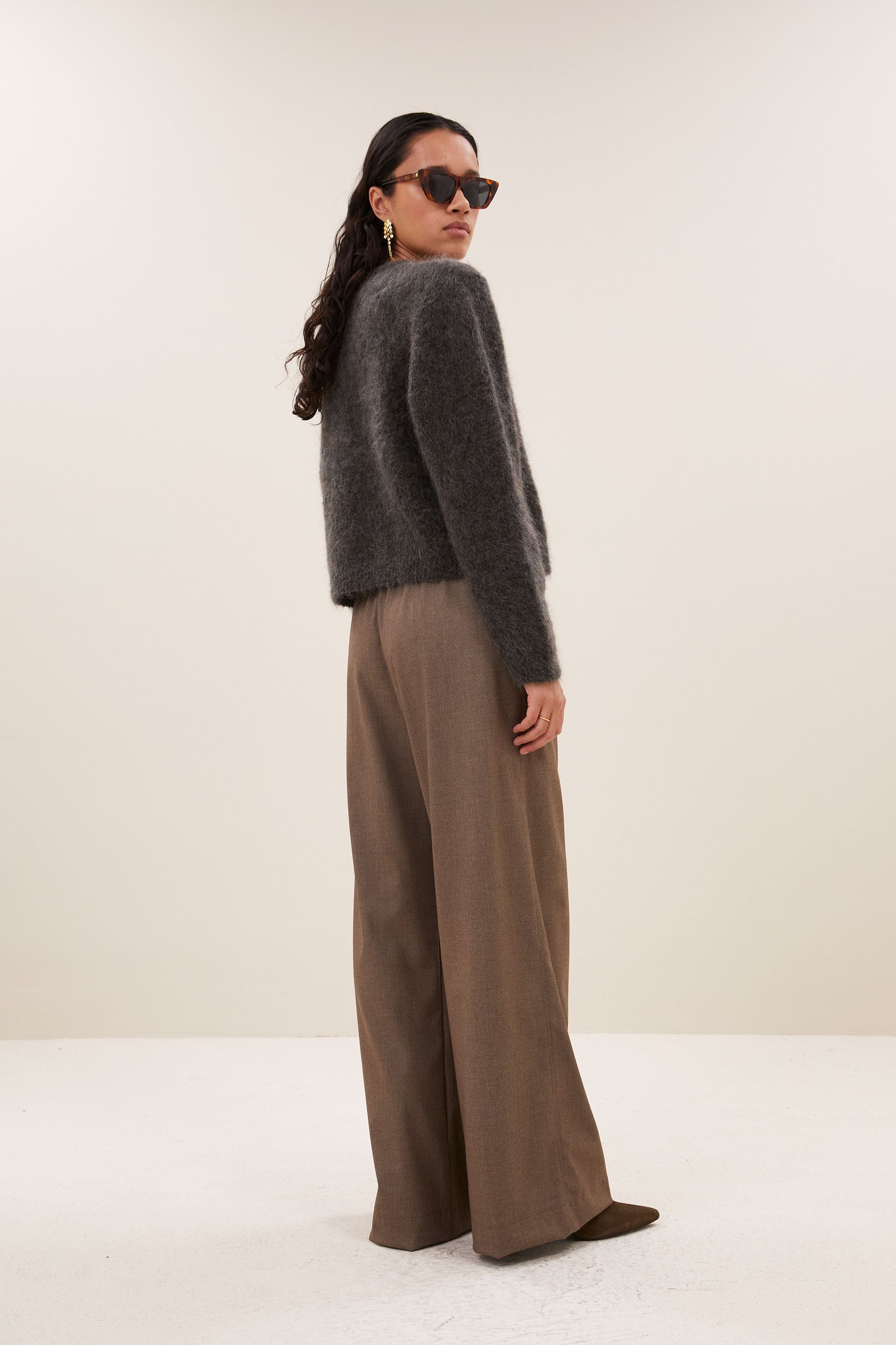 vasile cardigan | moss brown