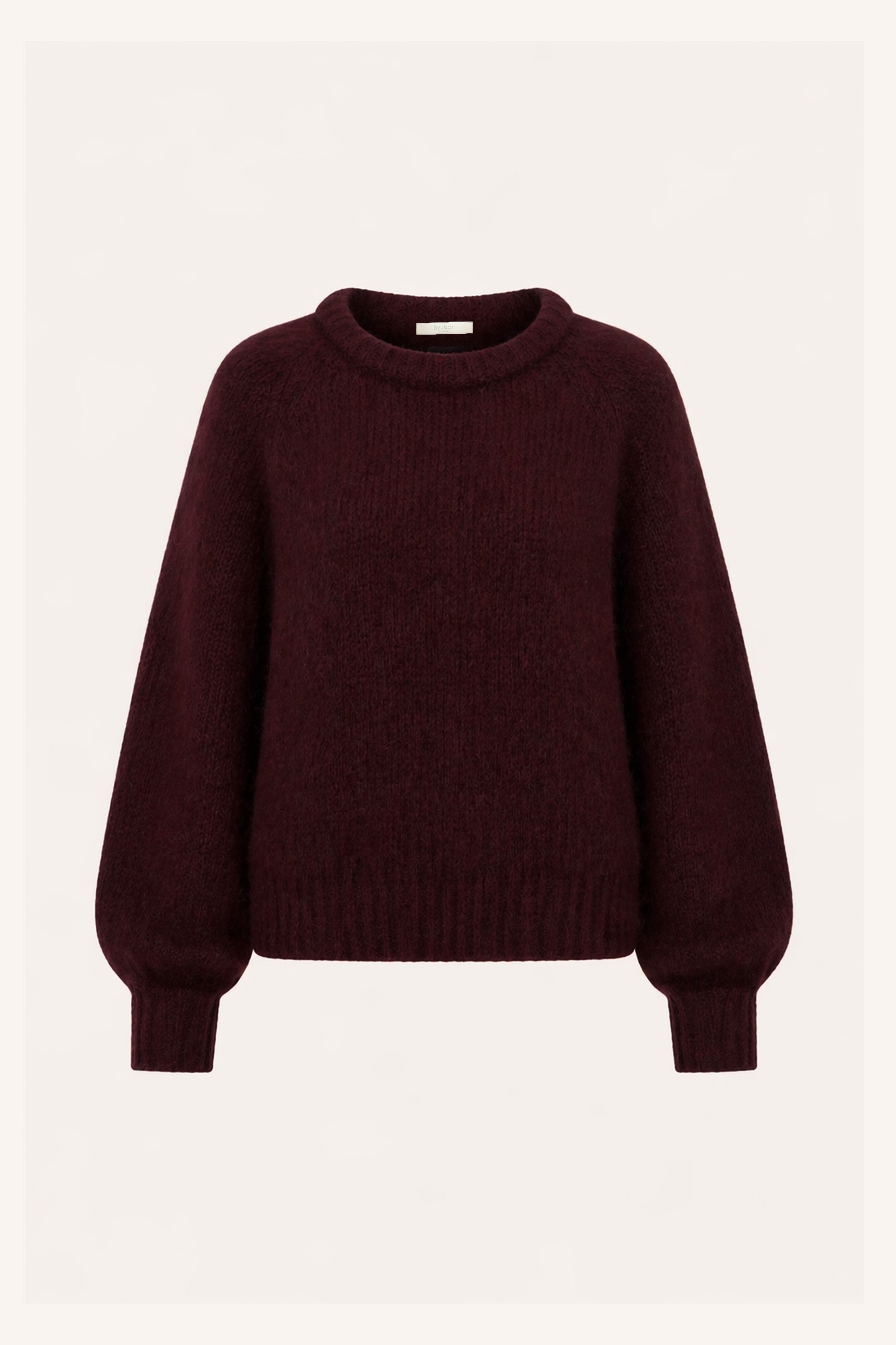 lucia-pullover-wine-alpacamix kwaliteit-comfortabele pasvorm-ronde halslijn-by-bar-productfoto