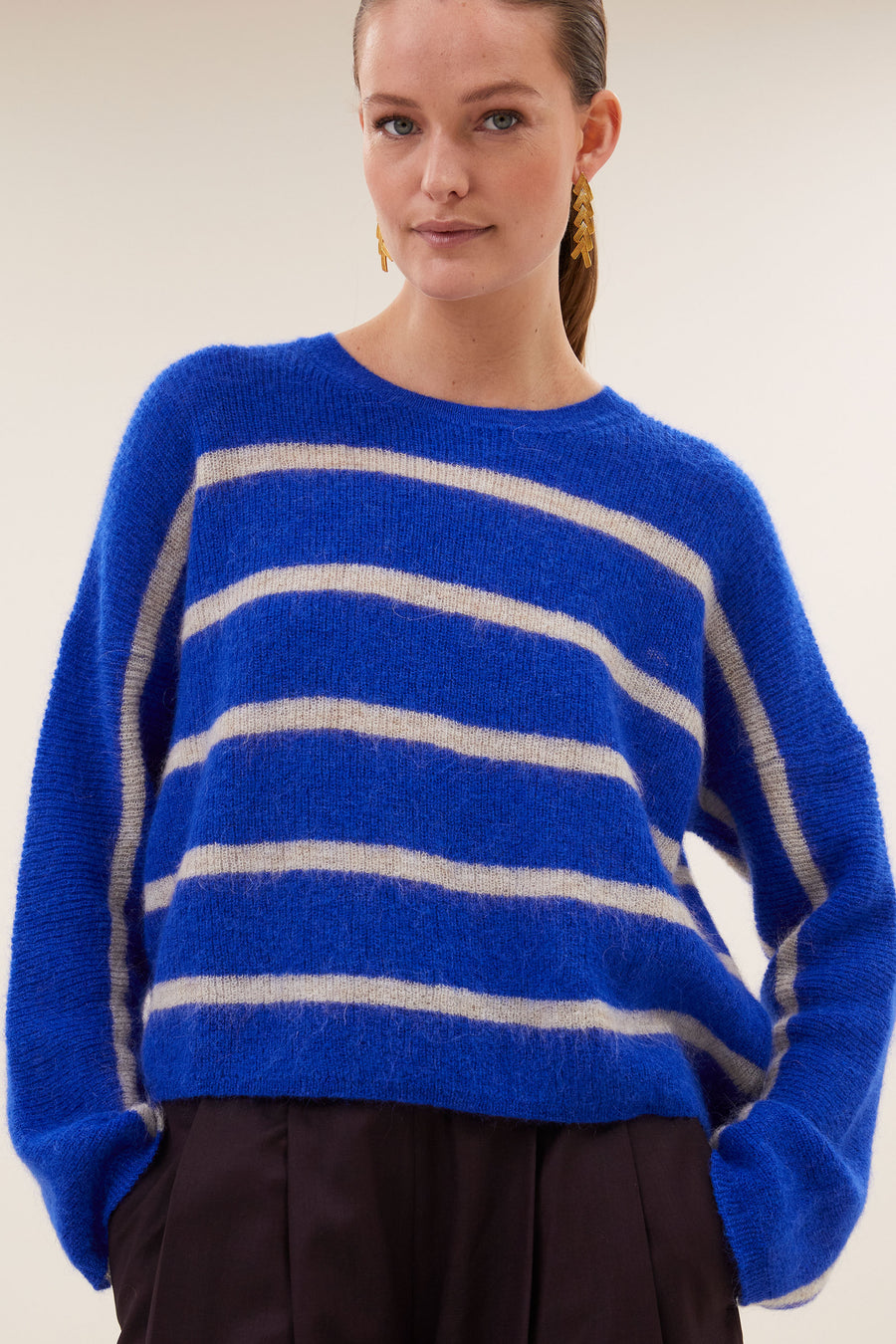 vide stripe pullover | off white stripe