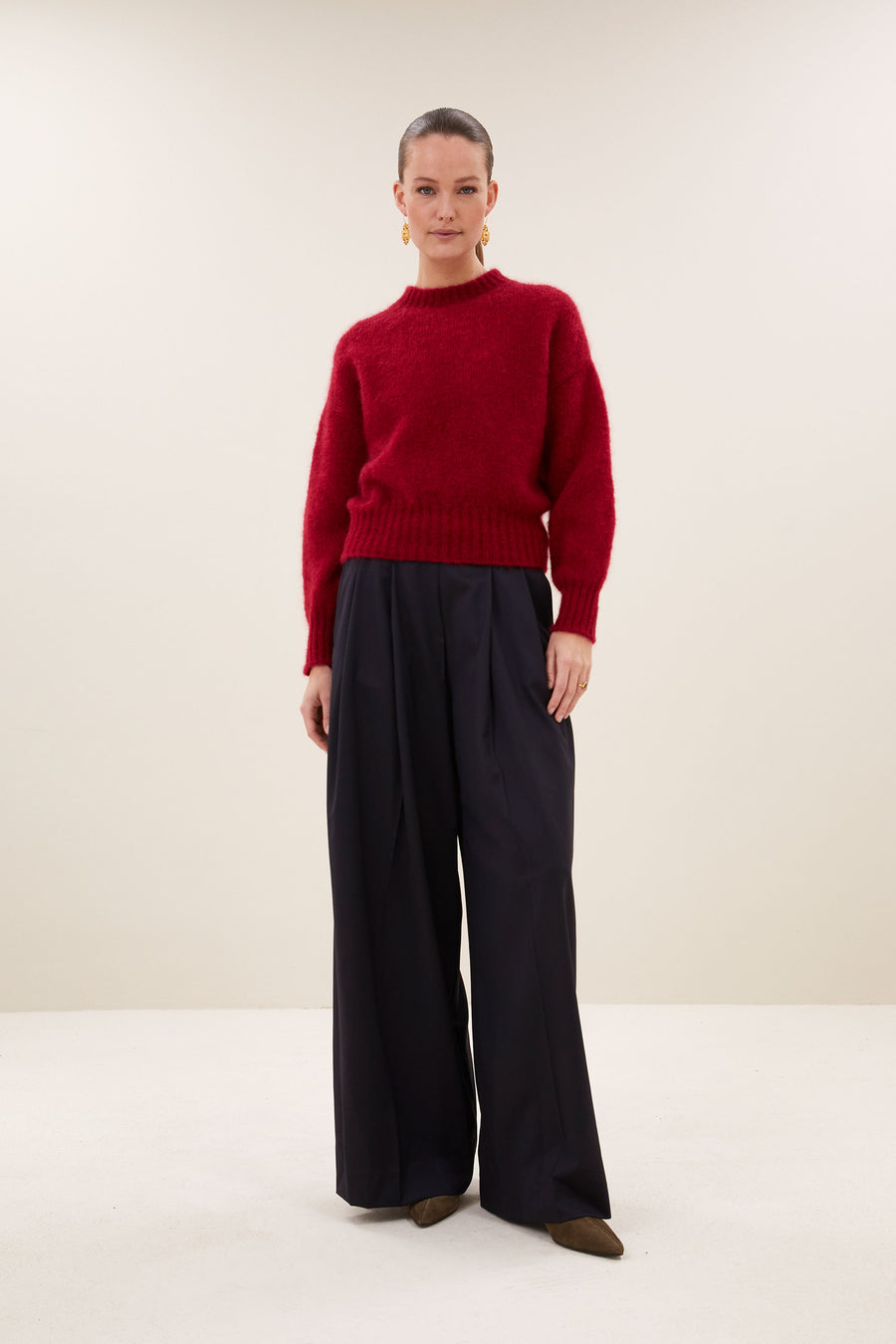 sonny-pullover-wine-rose-comfortabele draagervaring-gebreide patronen-must-have essential-by-bar-vooraanzicht