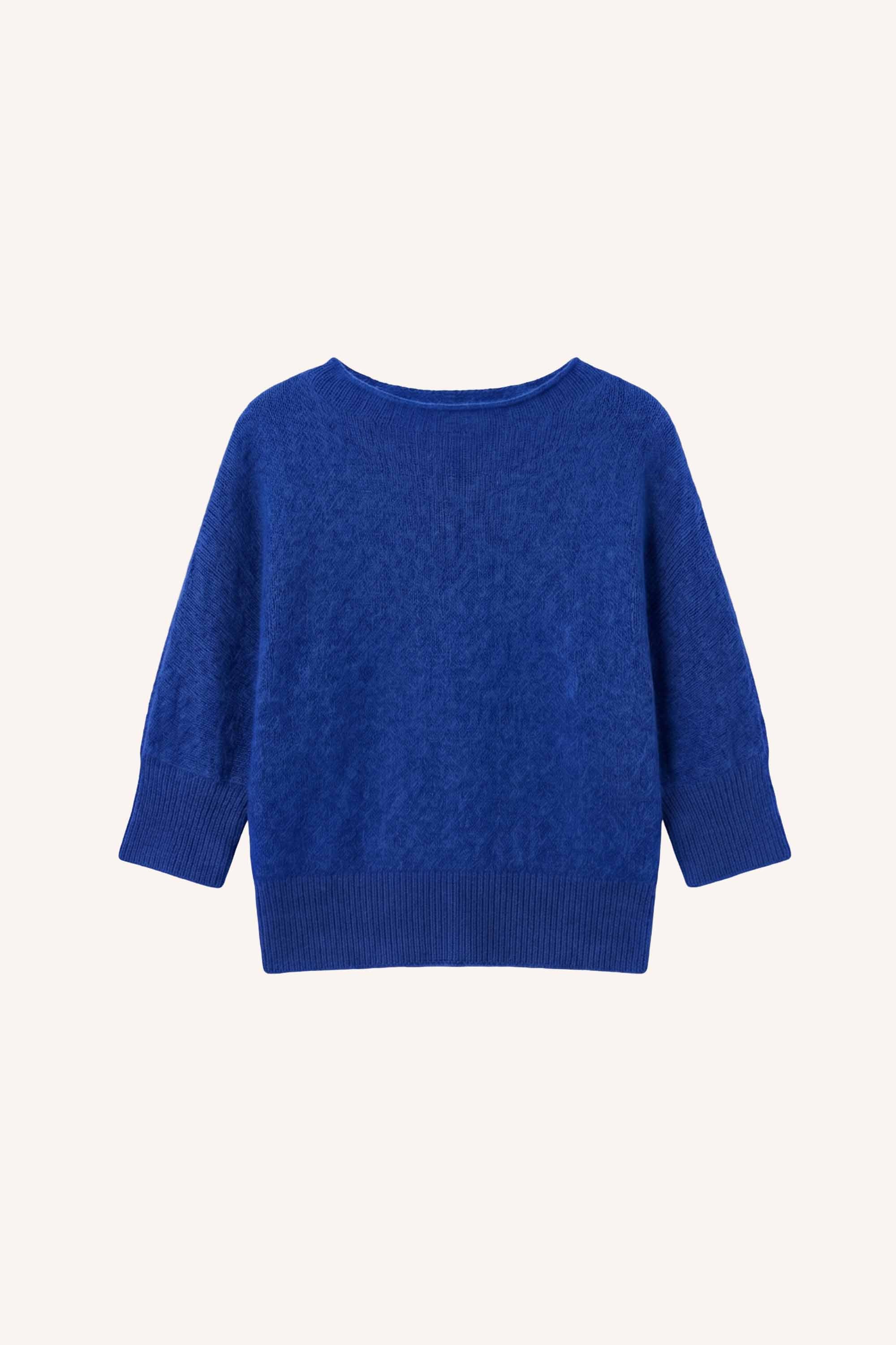 kyoto-pullover-queens-blue-alpacamix kwaliteit-all-time classic-ronde halslijn-by-bar-productfoto