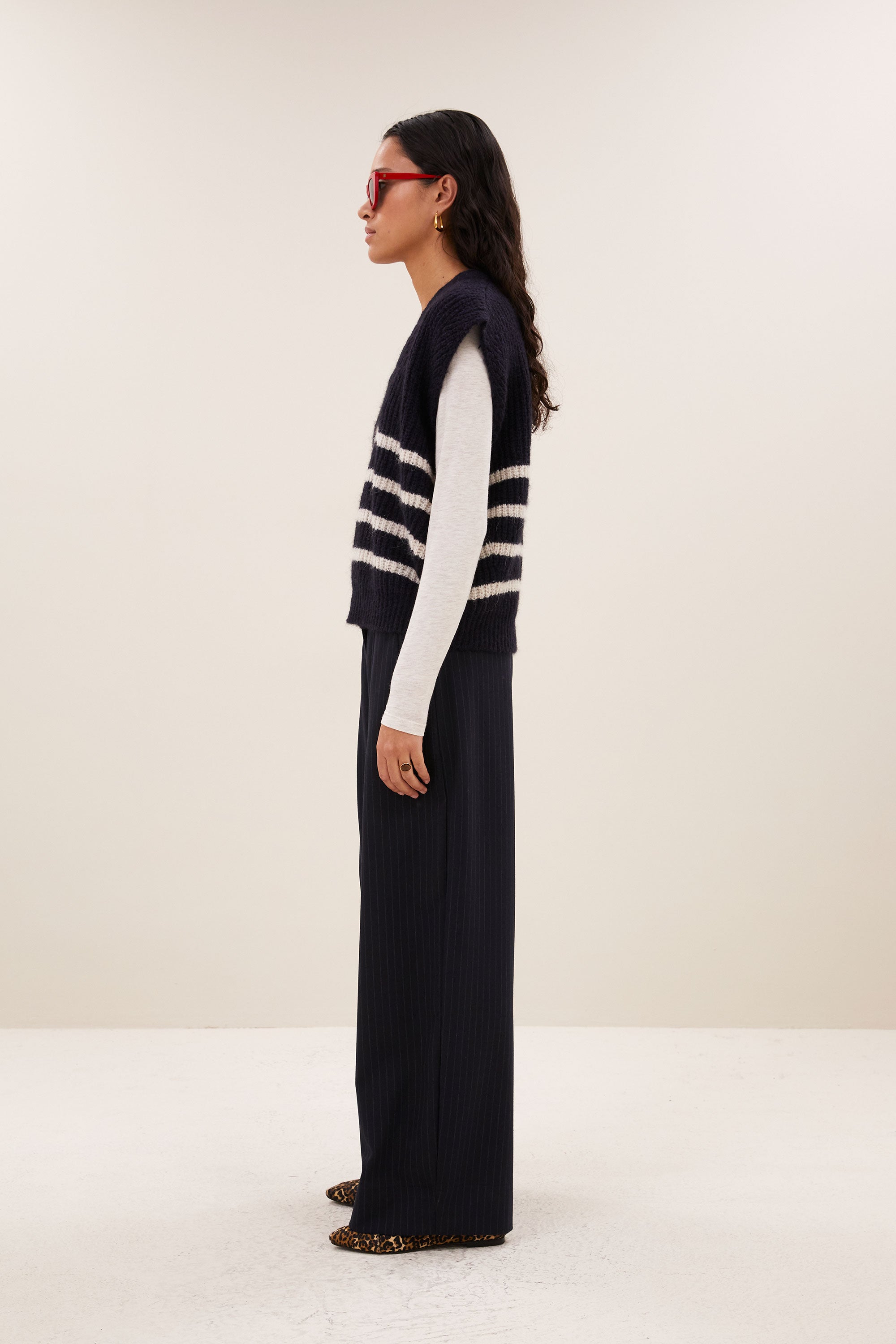 lune spencer | midnight marine stripe