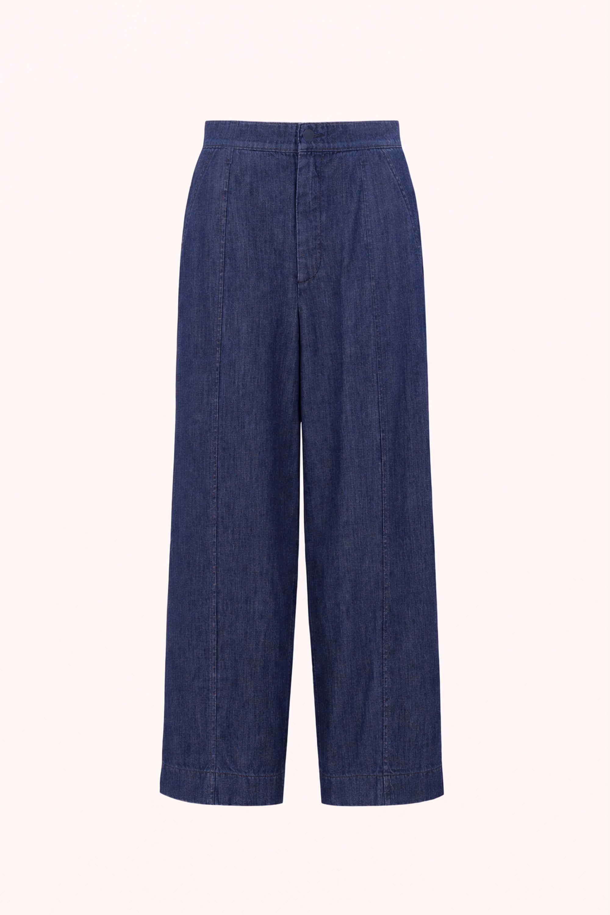 fuji-denim-pants-dark-denim-hoge taille-losvallende pasvorm-draagbaar als set-by-bar-productfoto