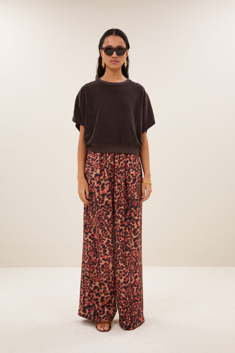 celin cheetah pants | cheetah blush