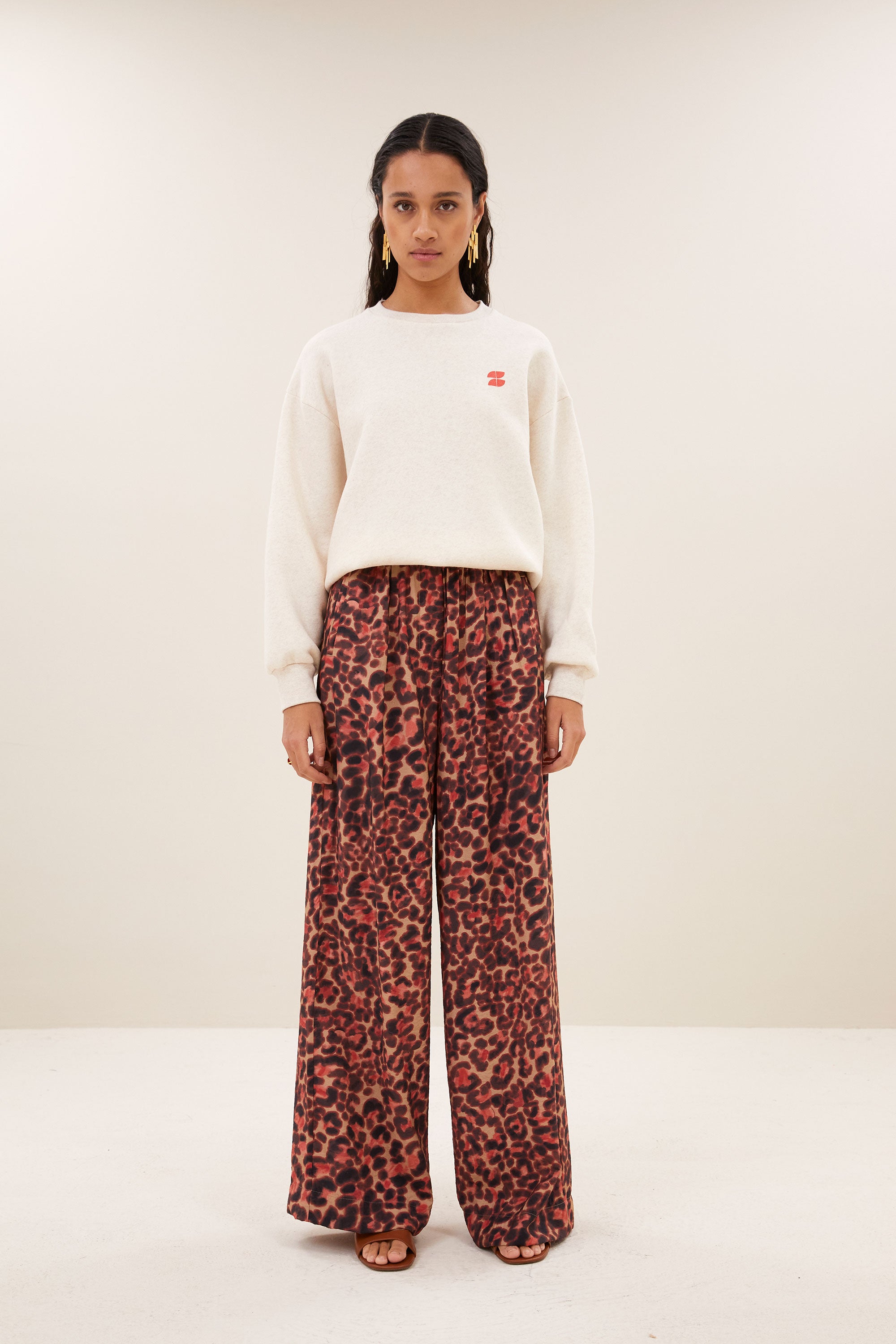 celin cheetah pants | cheetah blush