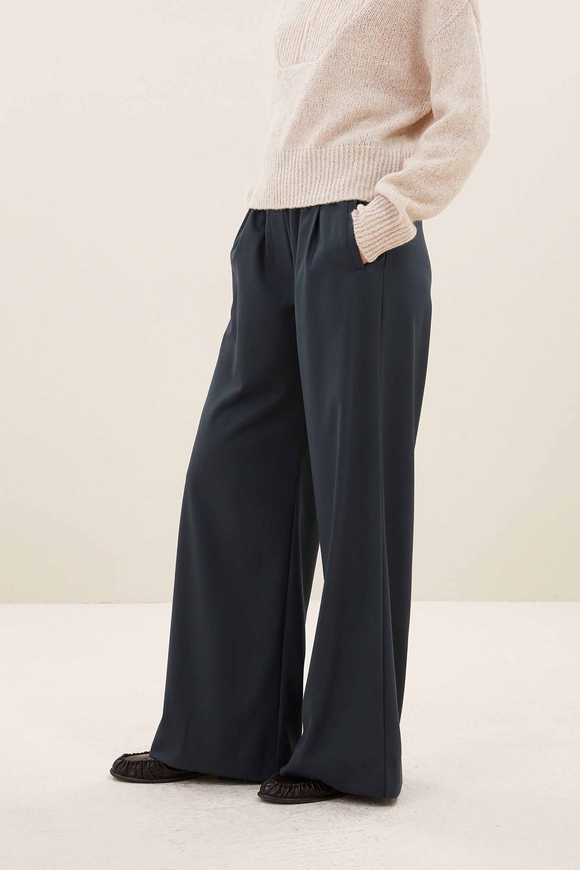benji-grifone-pants-oil-green-all-time classic-hoge taille-losvallende pasvorm-by-bar-positie-11