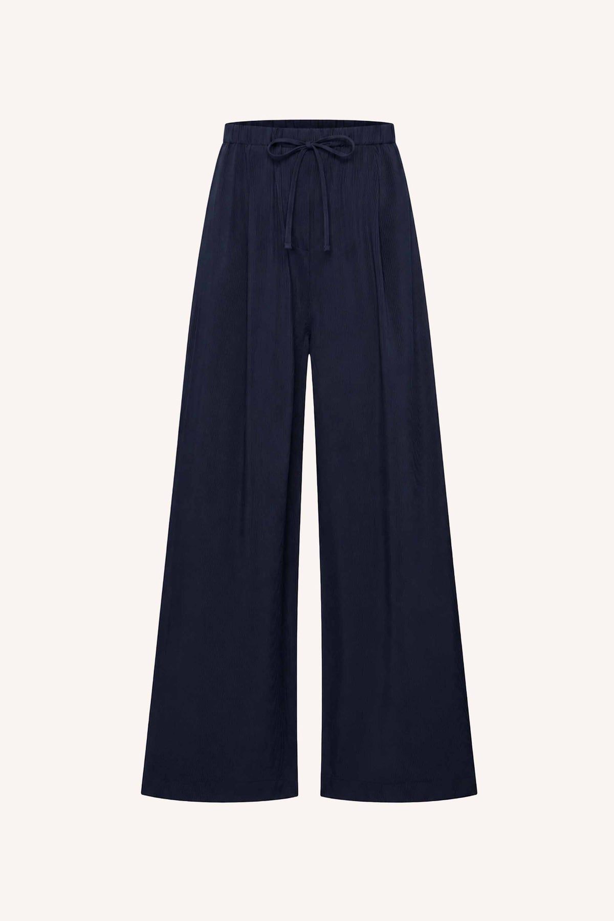 pelle satin stripe pants | night sky
