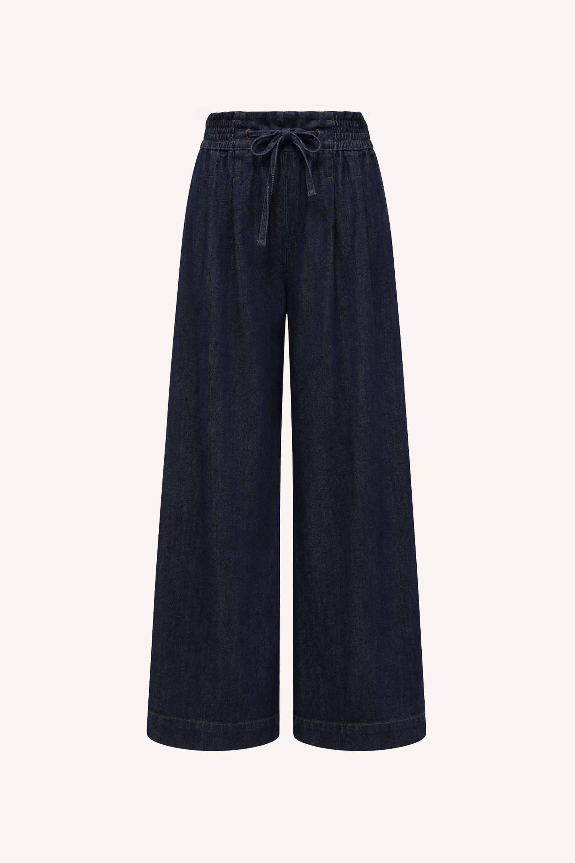 jaxx-pants-dark-denim-all-time classic-katoen kwaliteit-gemaakt door weefspecialist-by-bar-achteraanzicht