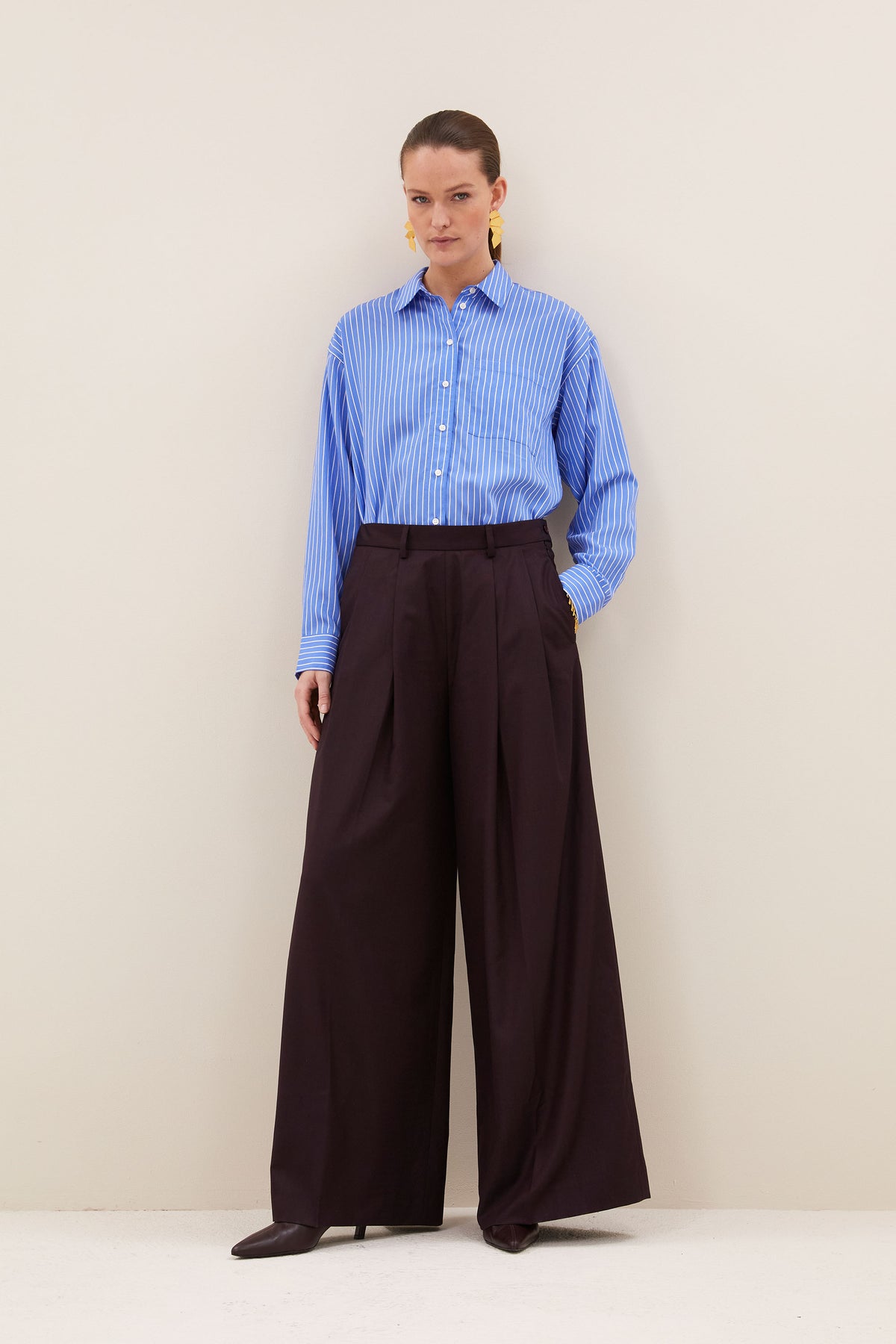 sef pants | dark wine