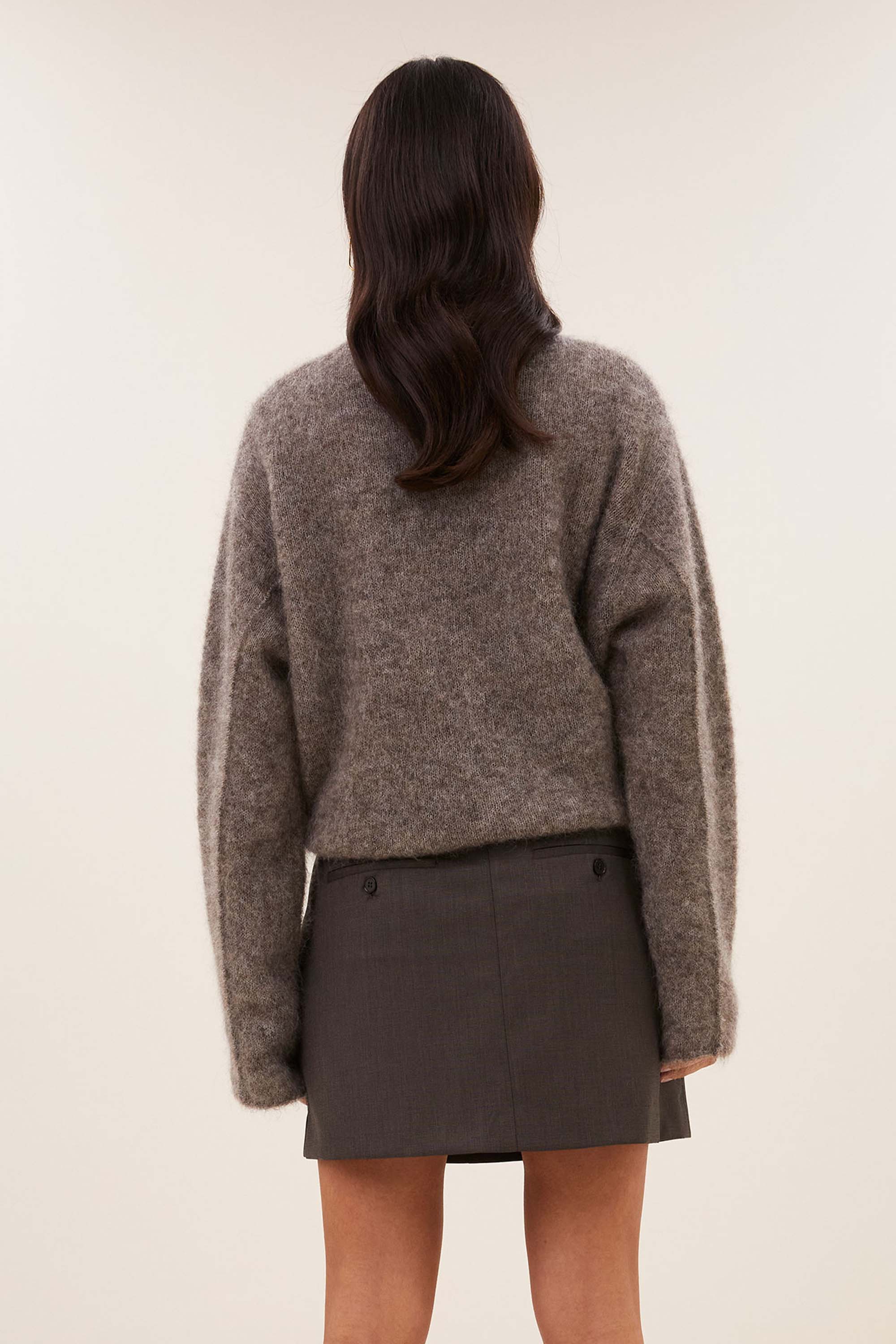ginny-skirt-dark-brown-all-time classic-gemaakt door weefspecialist-ritssluiting-by-bar-zijaanzicht