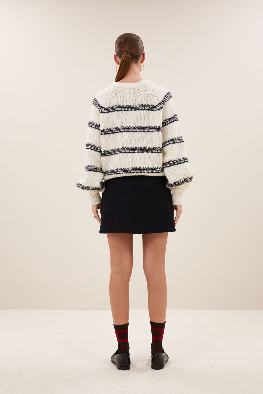 lotta-skirt-midnight-a-lijn fit-all-time classic-wolblend-by-bar-achteraanzicht