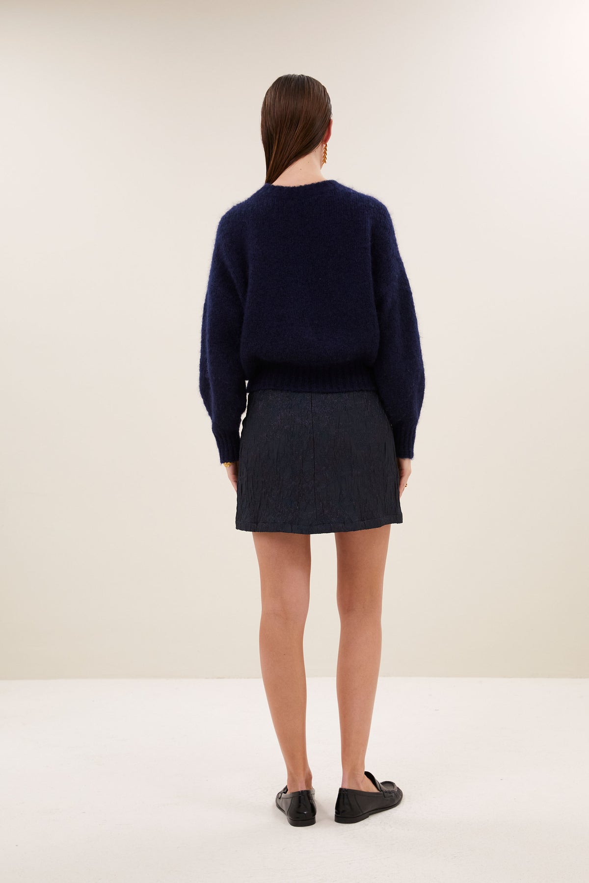 lotta jacquard skirt | midnight