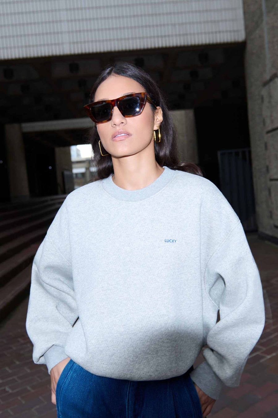 mimi sweater | mid grey melee