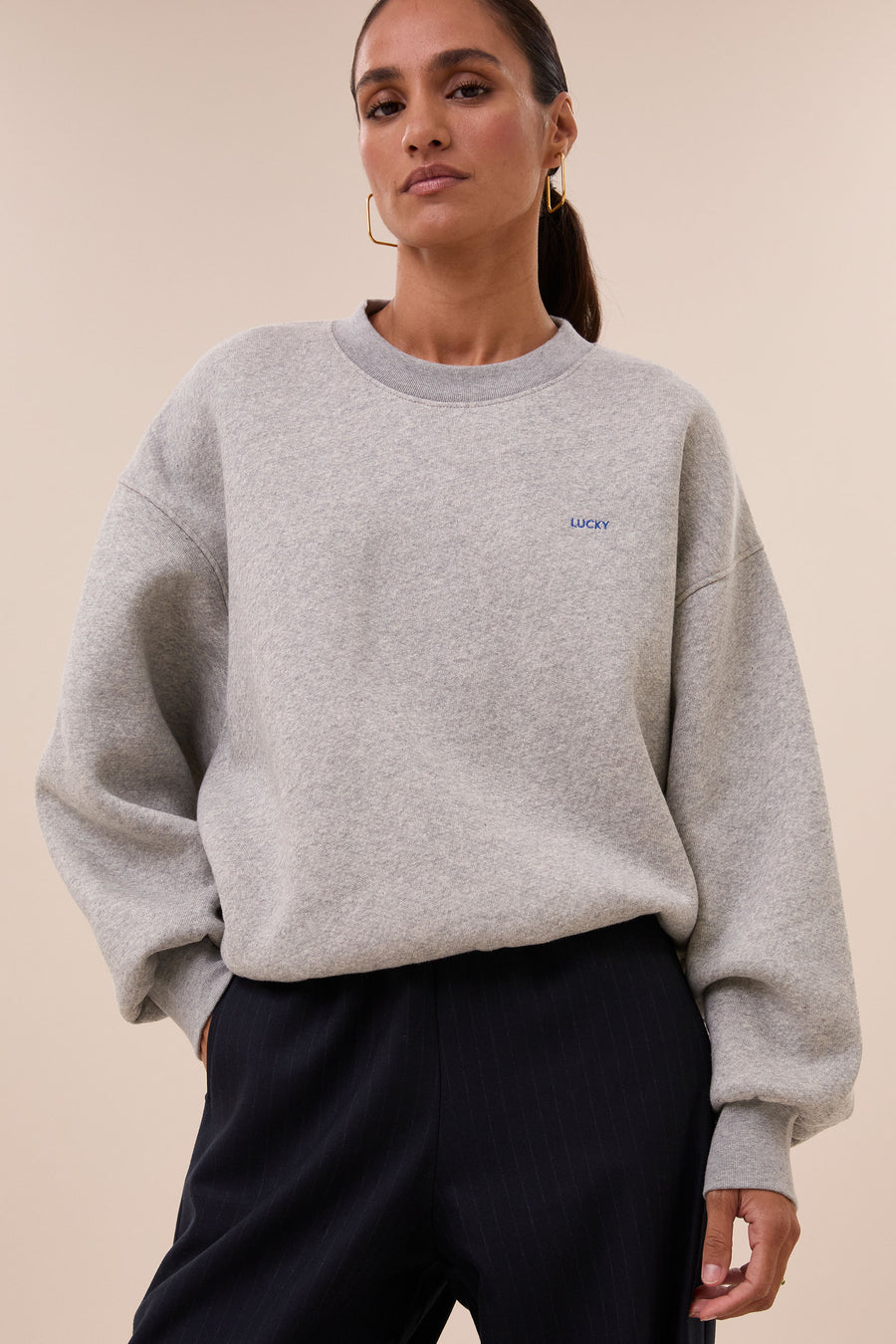 mimi sweater | mid grey melee