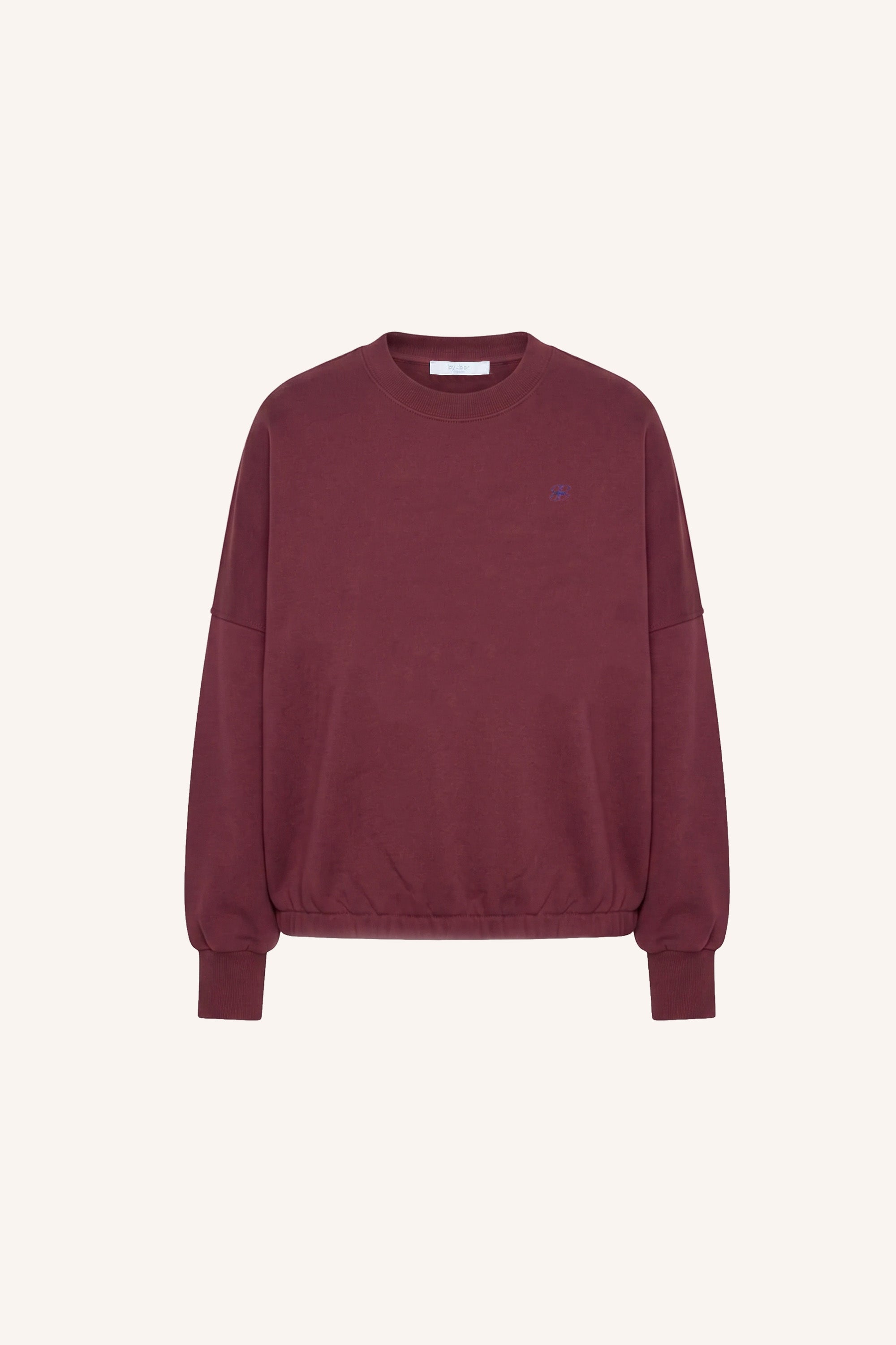 malyn logo sweater | burgundy crush