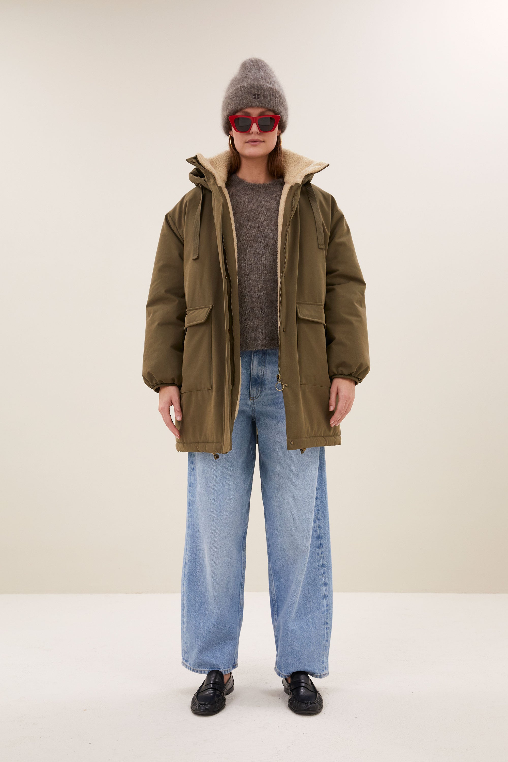 dean long parka | forest green